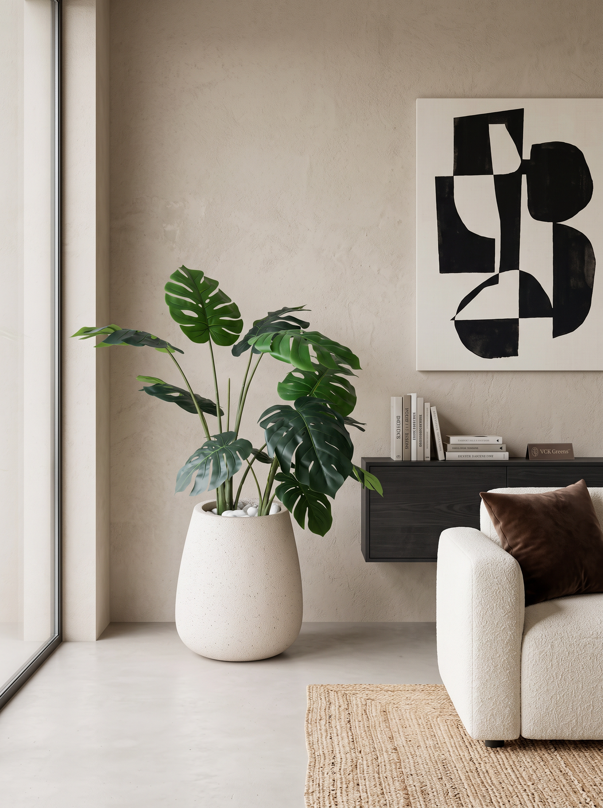 Artificial Wildleaf Monstera Plant 3.5ft
