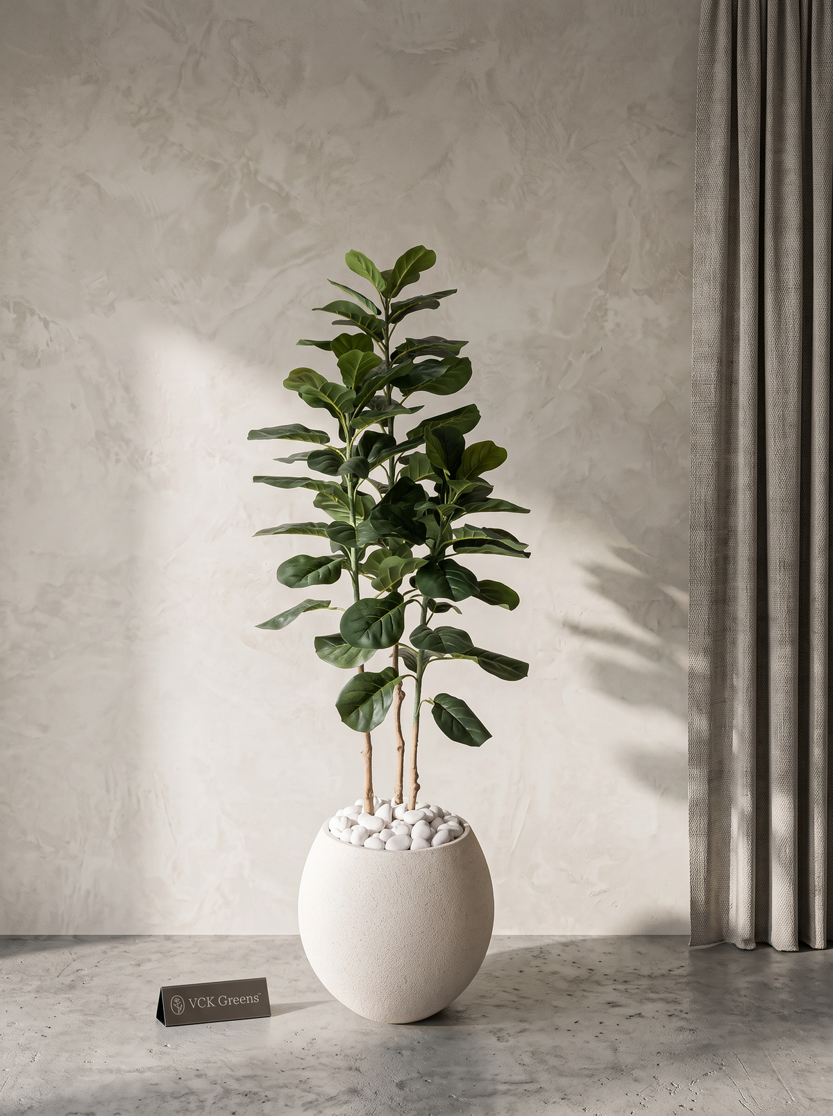 Artificial Velora Fiddle Leaf Fig Tree 5ft