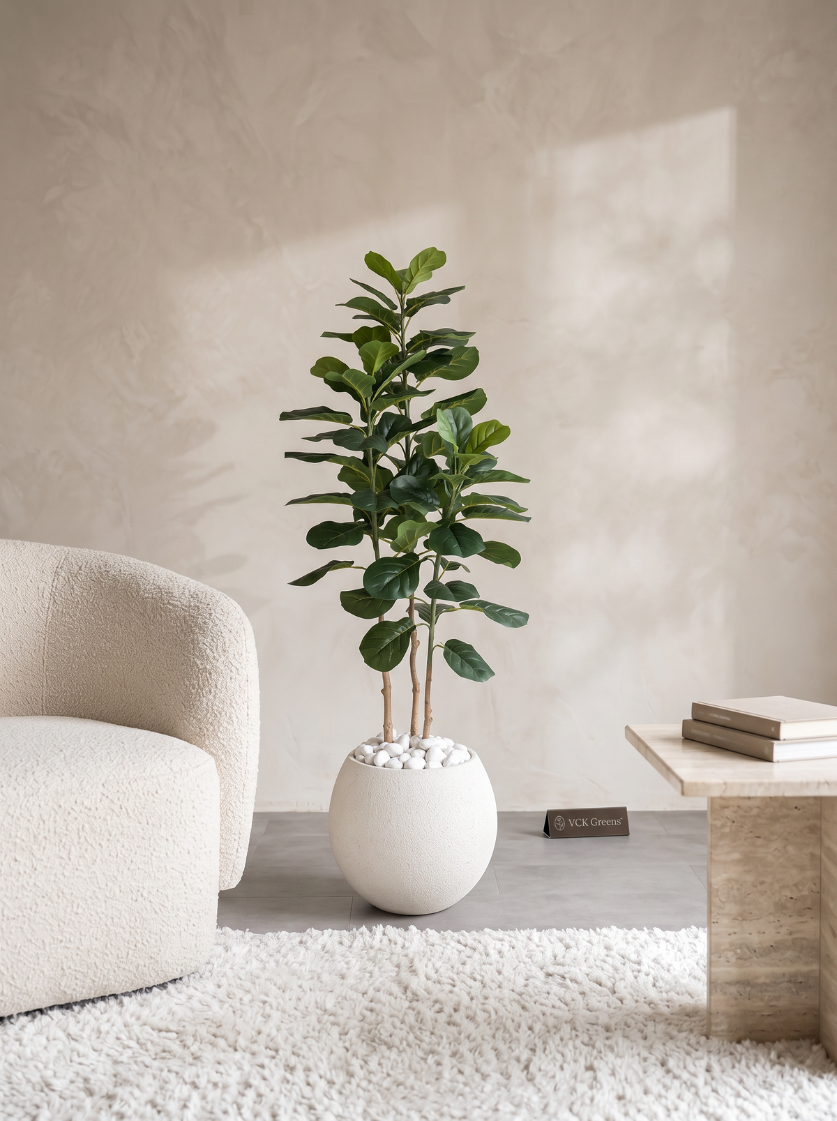 Artificial Velora Fiddle Leaf Fig Tree 5ft