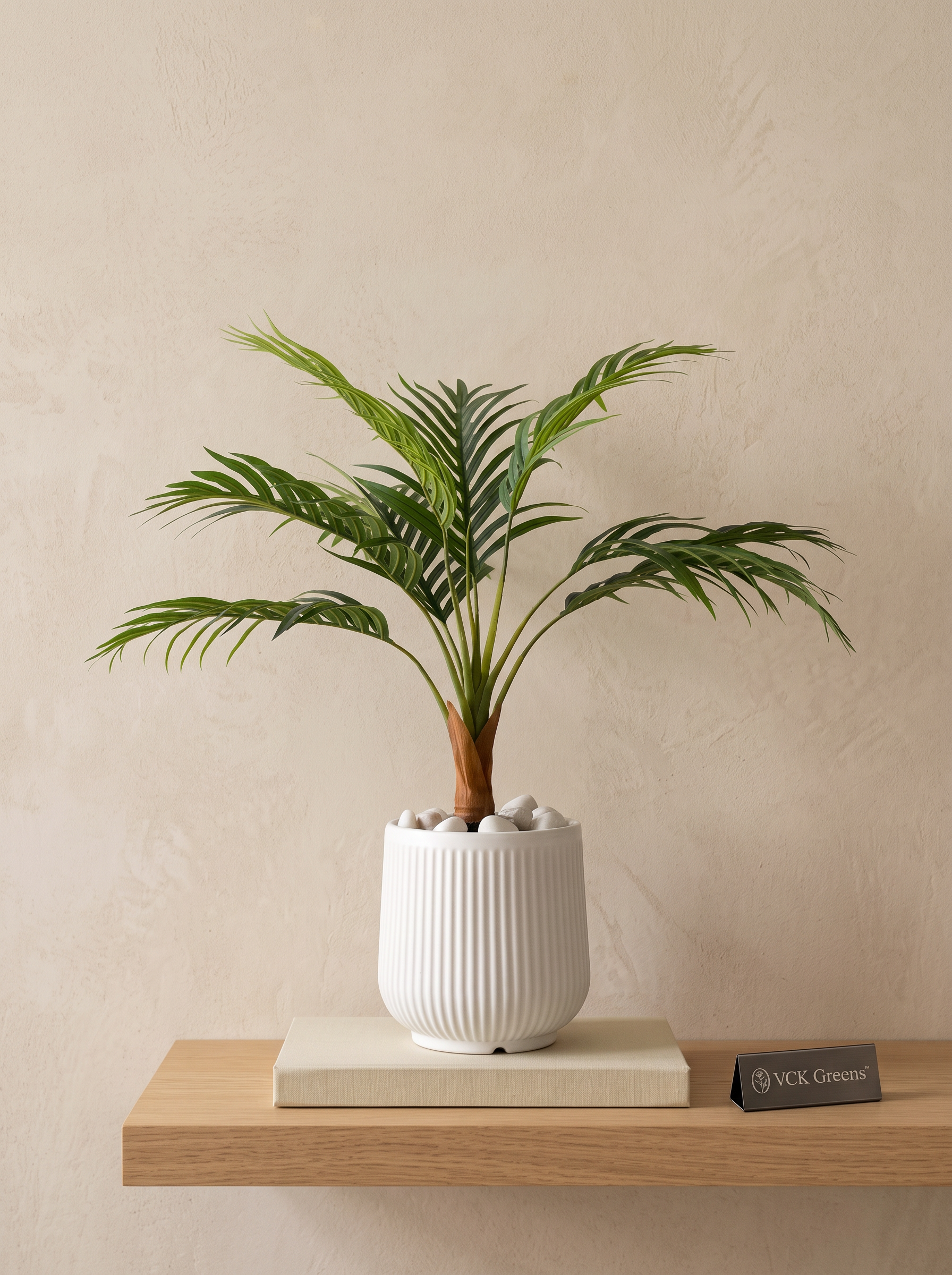 Artificial Areca Palm in White Pot 2.6ft