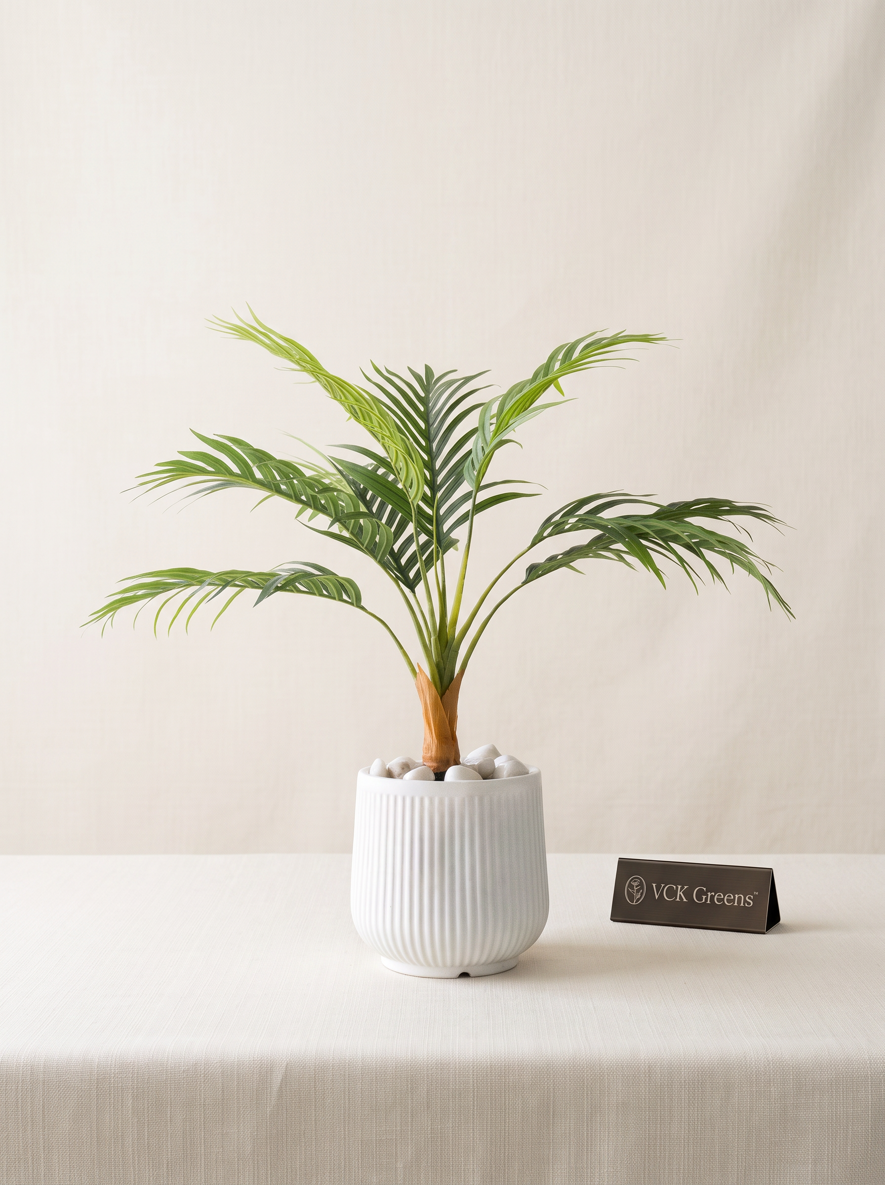 Artificial Areca Palm in White Pot 2.6ft