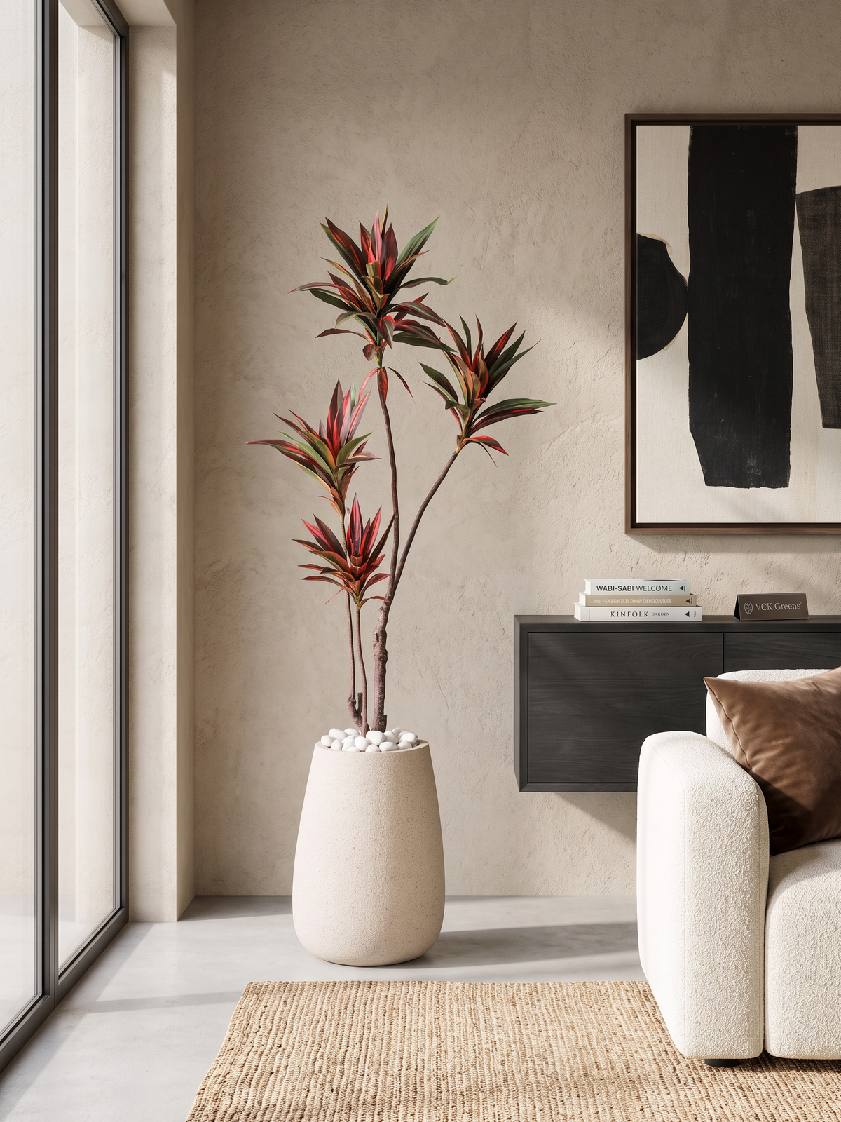 Artificial Crimson Verde Dracaena Plant 5ft