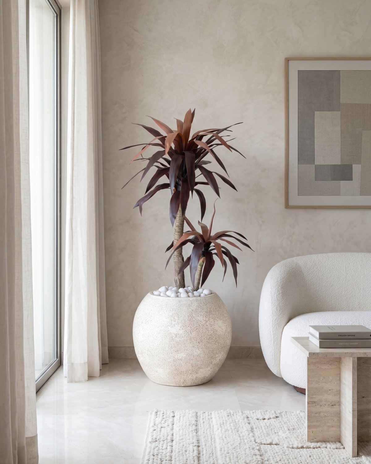 Artificial Red Dracaena Plant 4ft