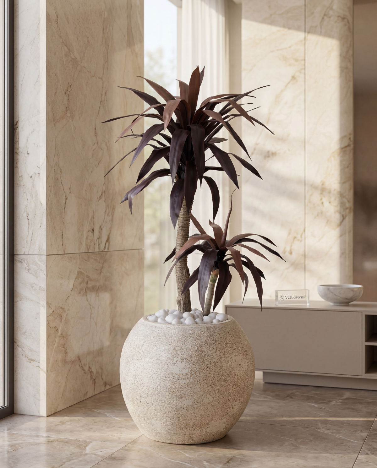 Artificial Red Dracaena Plant 4ft