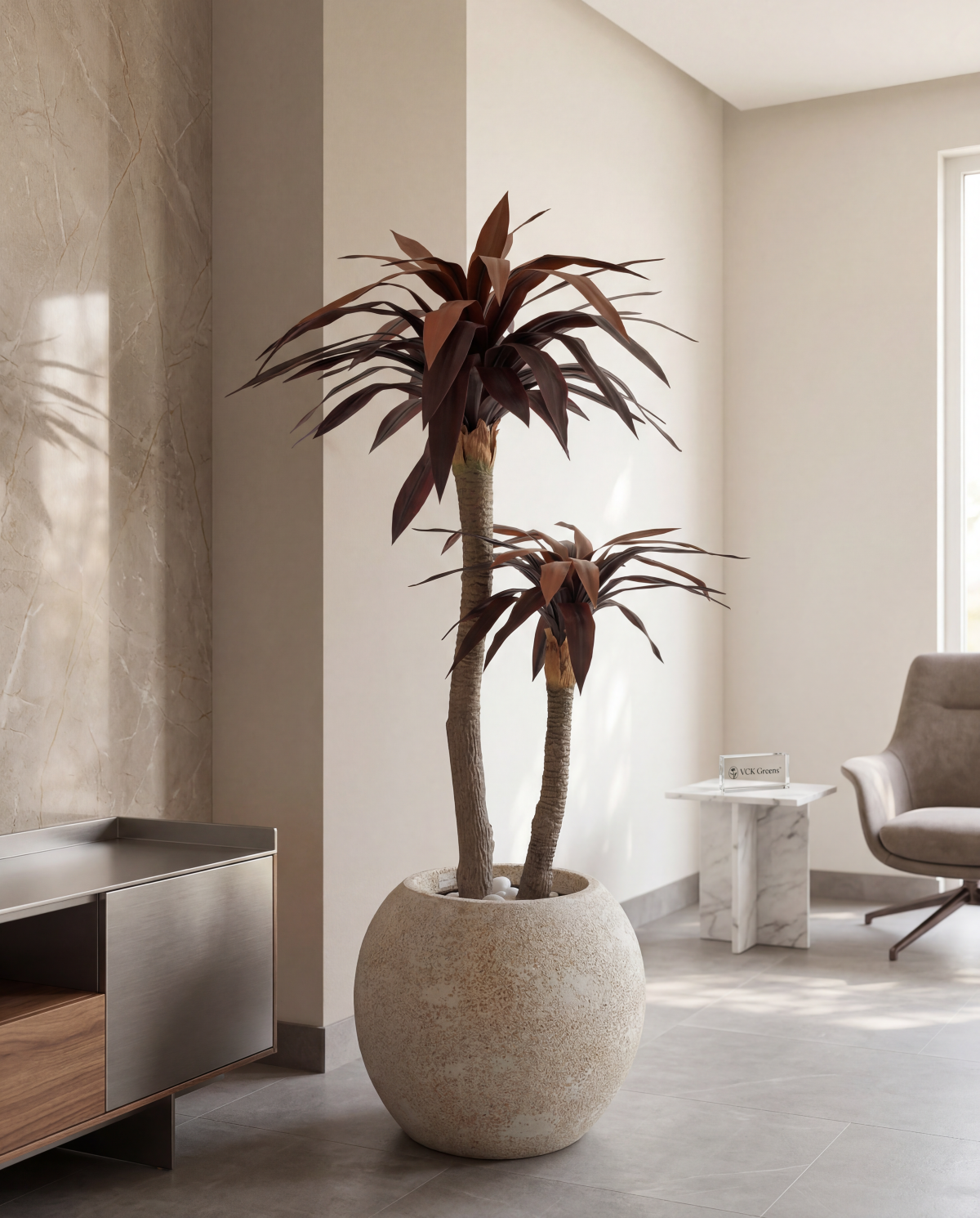 Artificial Red Dracaena Plant 5ft