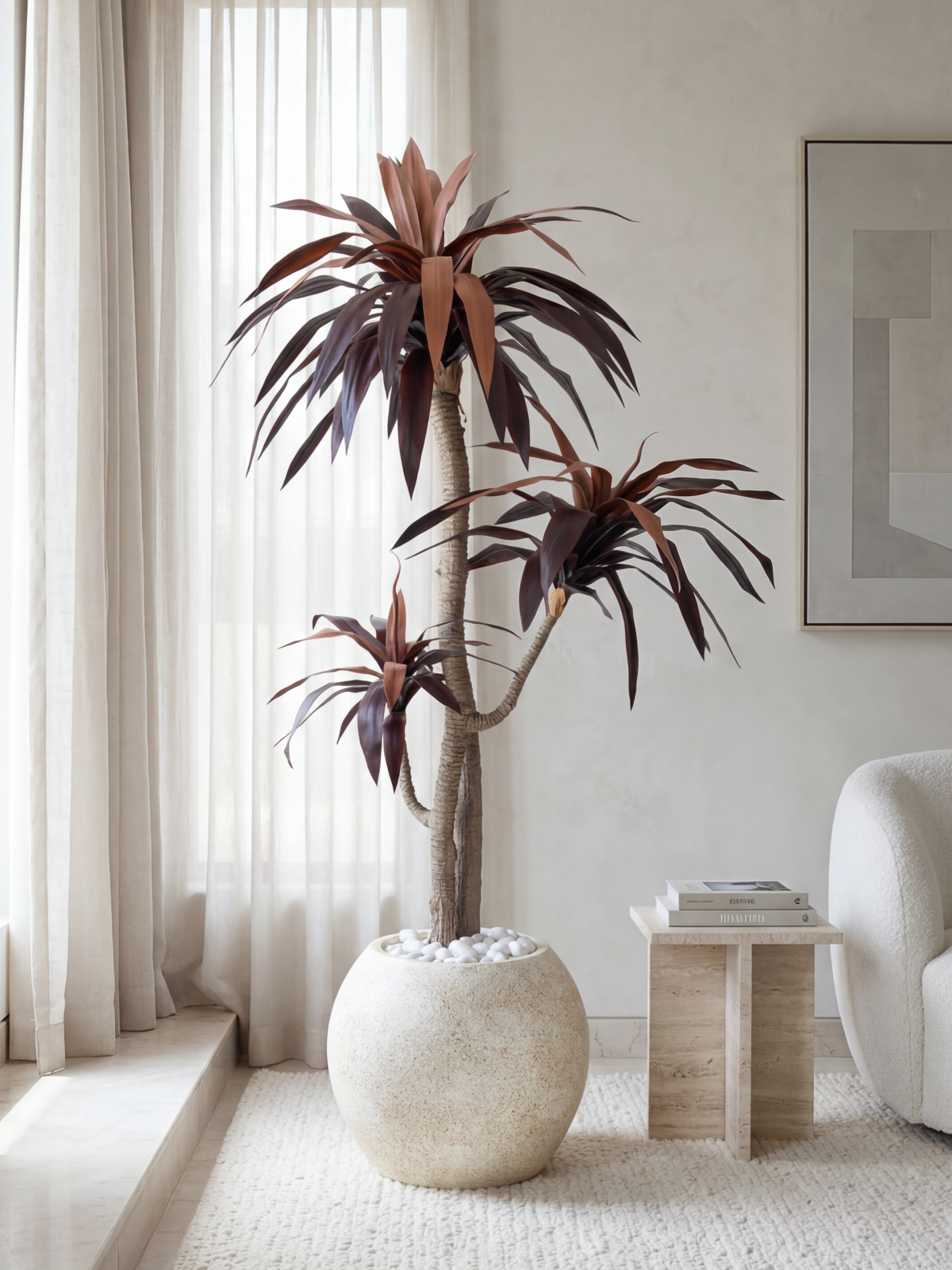 Artificial Red Dracaena Plant 6ft