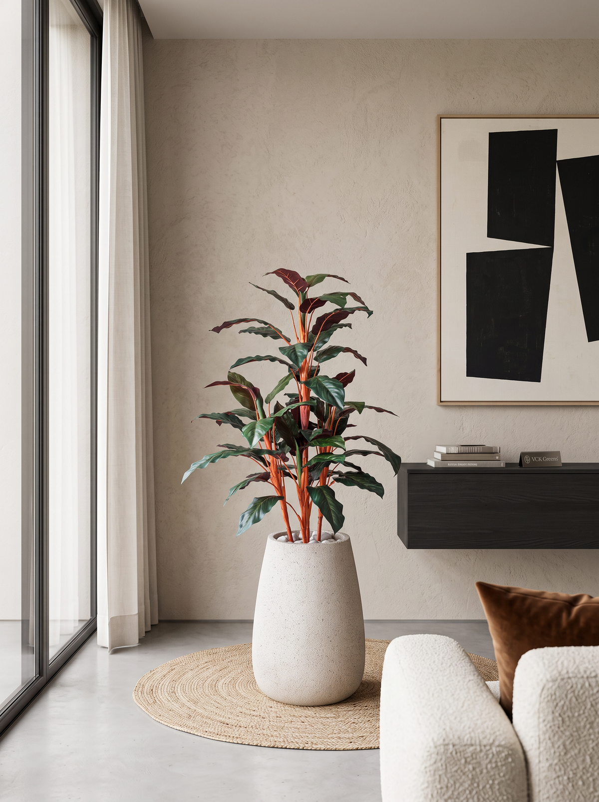 Artificial Calathea Plant 4.3ft