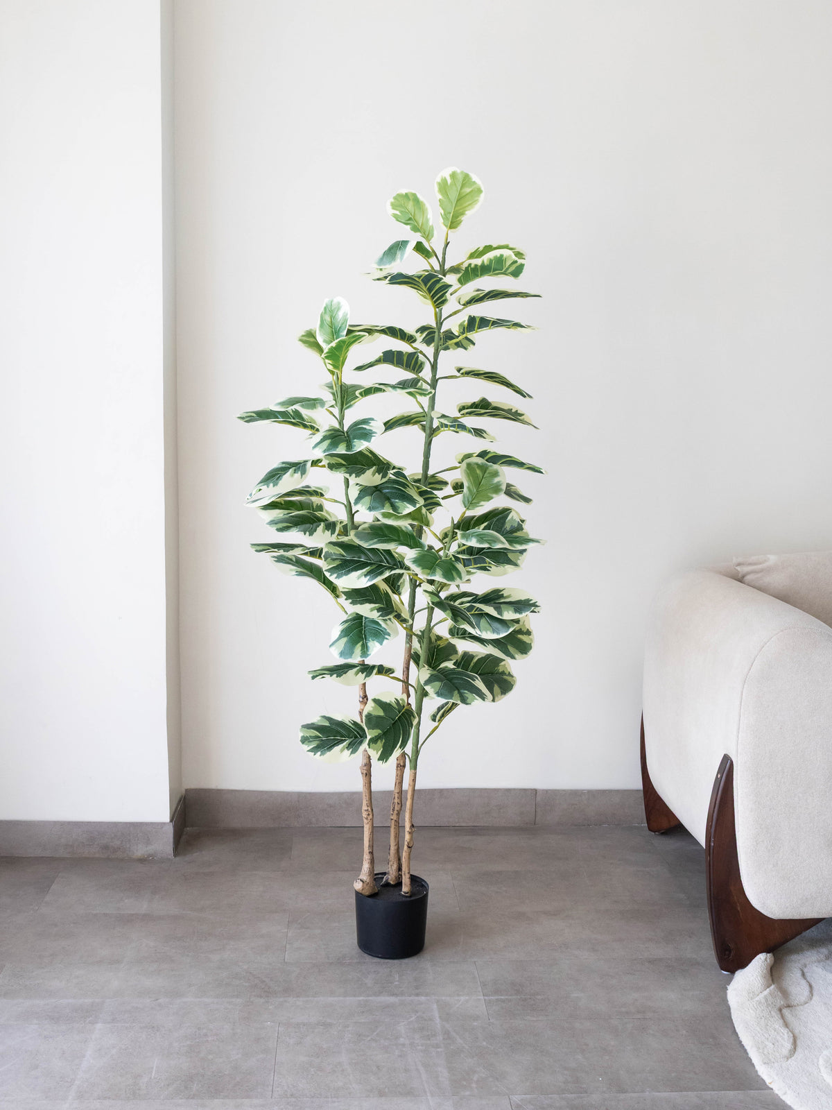 Artificial Variegated Leaf Plant 5ft
