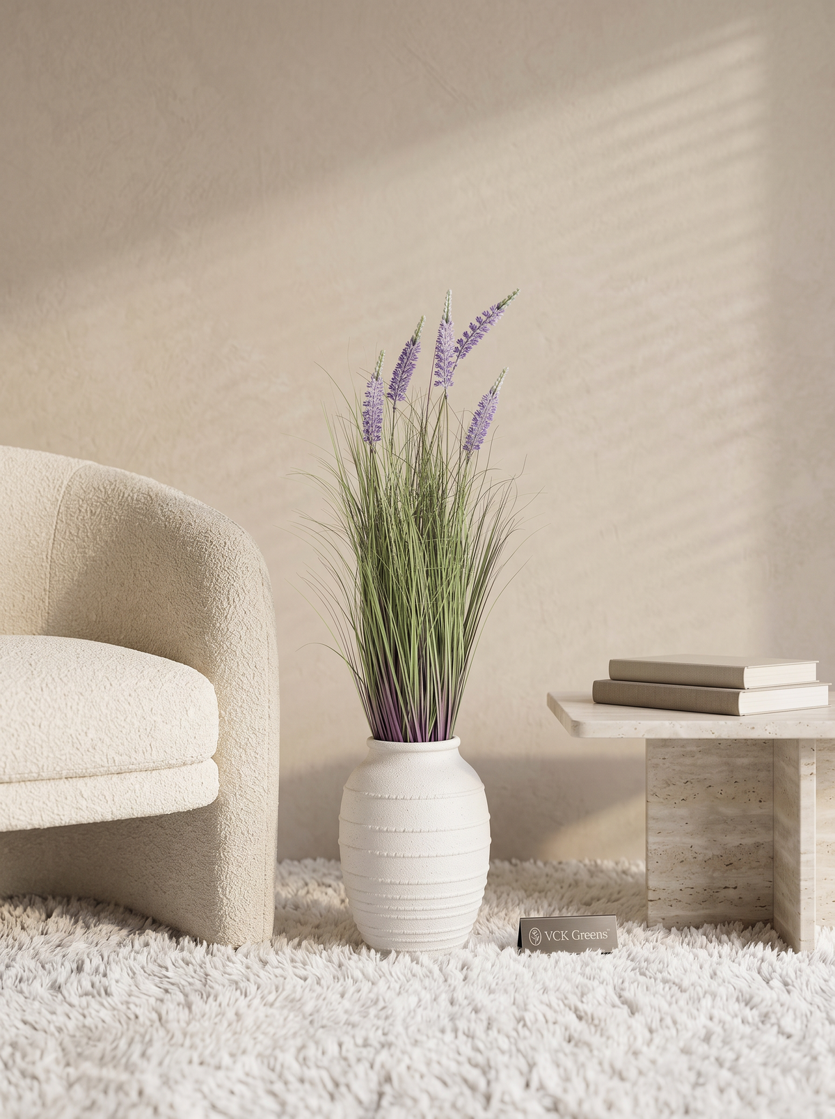 Artificial Lilac Whispers Grass Plant 3ft