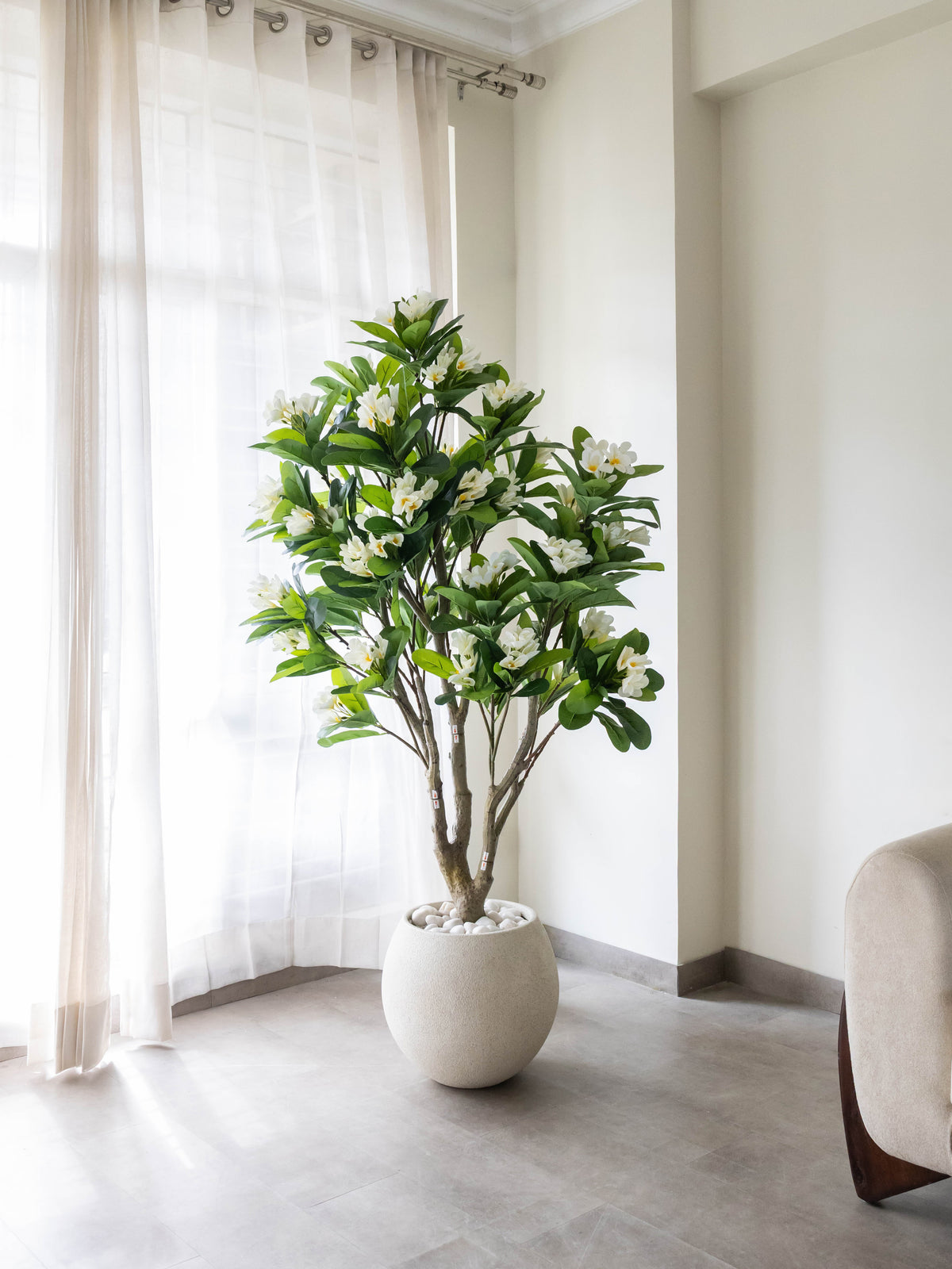 Artificial Frangipani Floral Tree 6ft