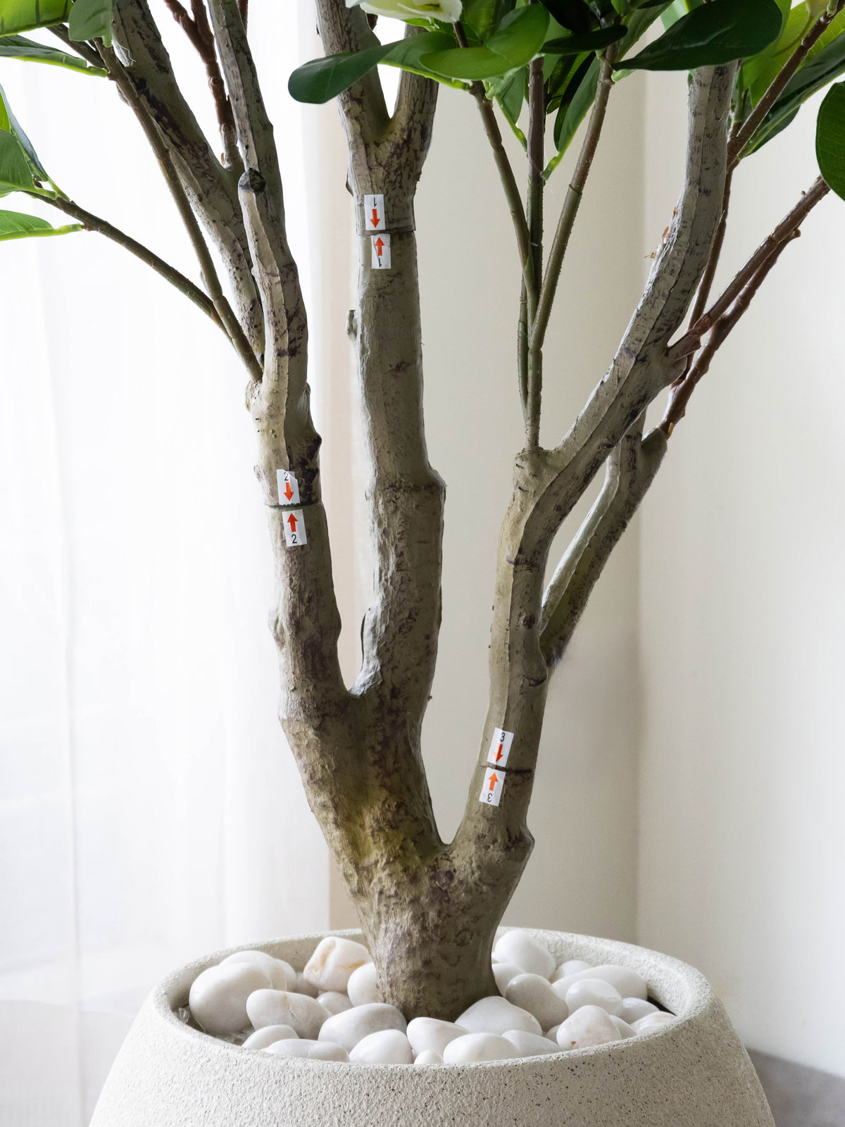 Artificial Frangipani Floral Tree 6ft