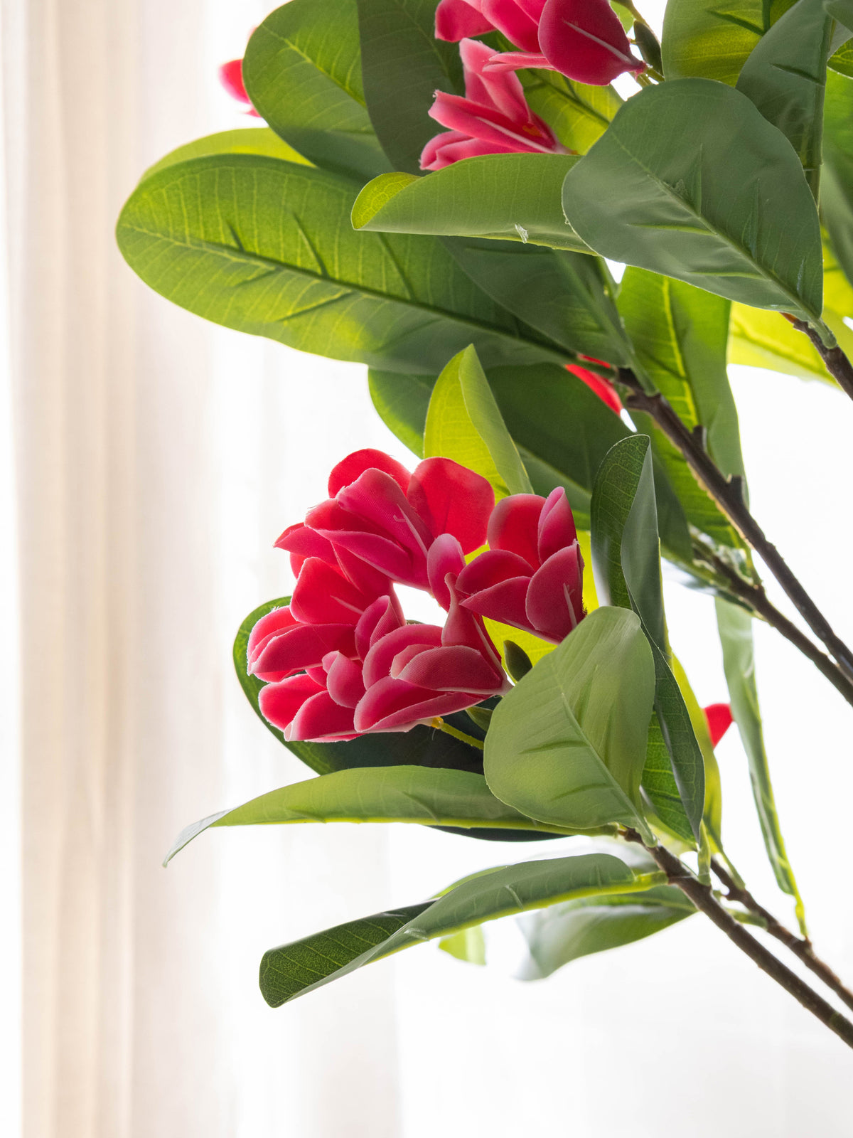 Artificial Pink Frangipani Floral Tree 6ft