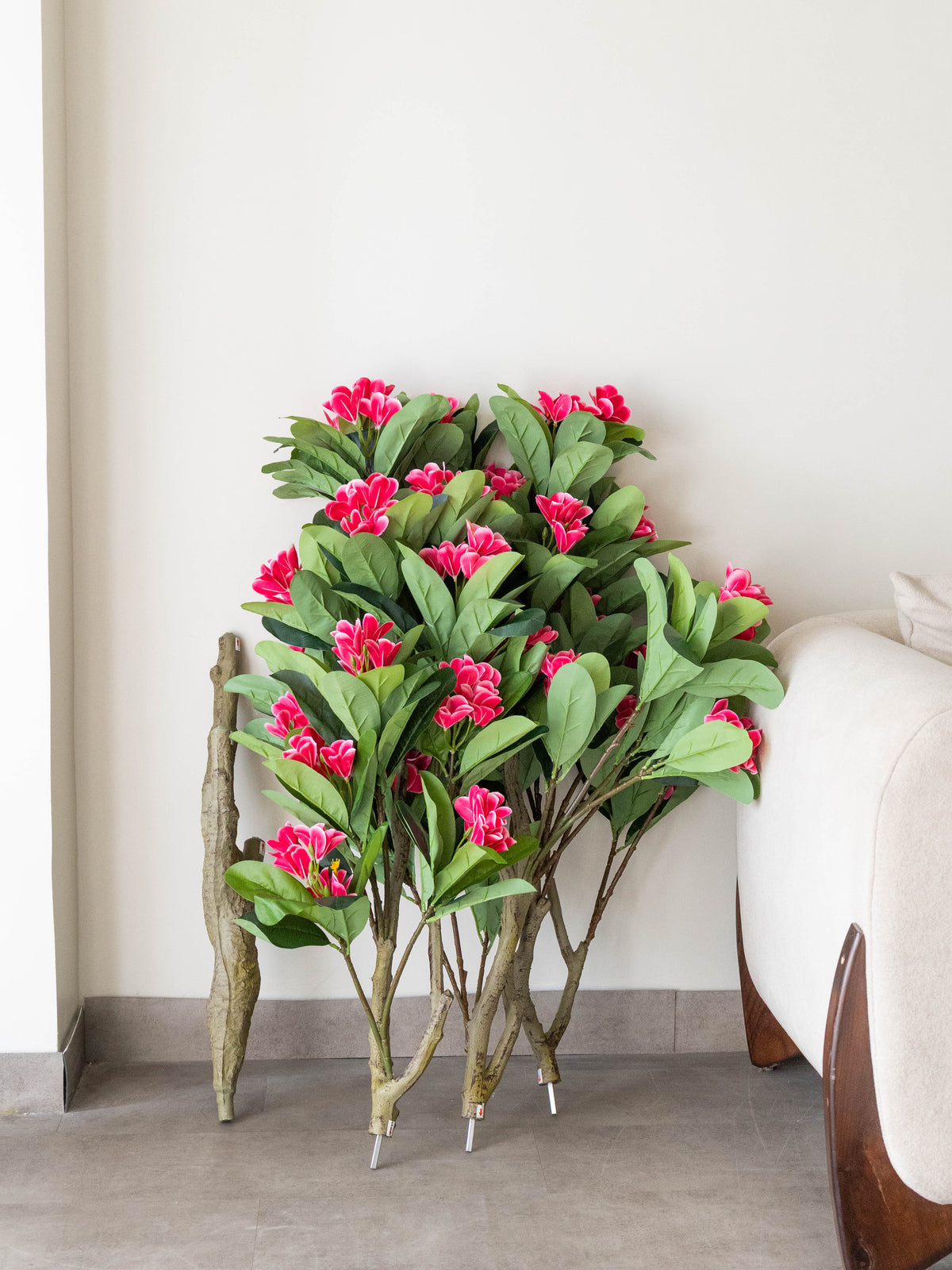 Artificial Pink Frangipani Floral Tree 6ft
