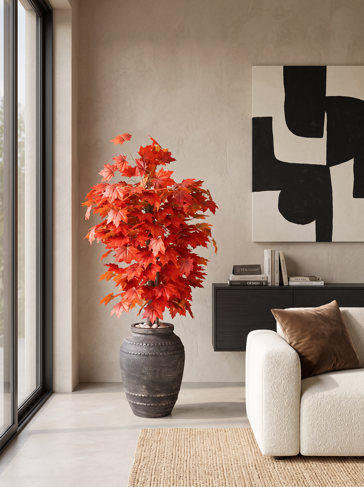 Artificial Autumn Maple Tree 4.5ft