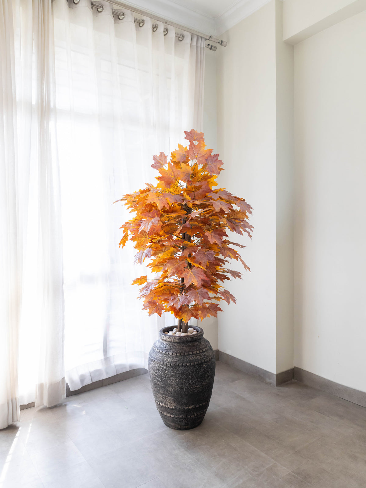 Artificial Frosted Maple Tree 4.5ft