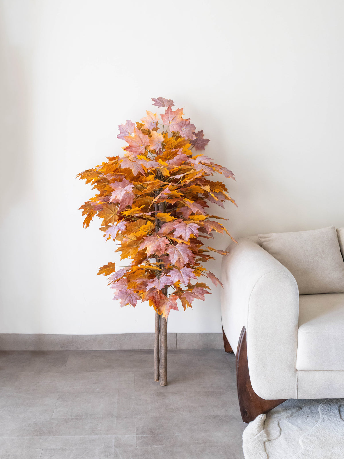 Artificial Frosted Maple Tree 4.5ft