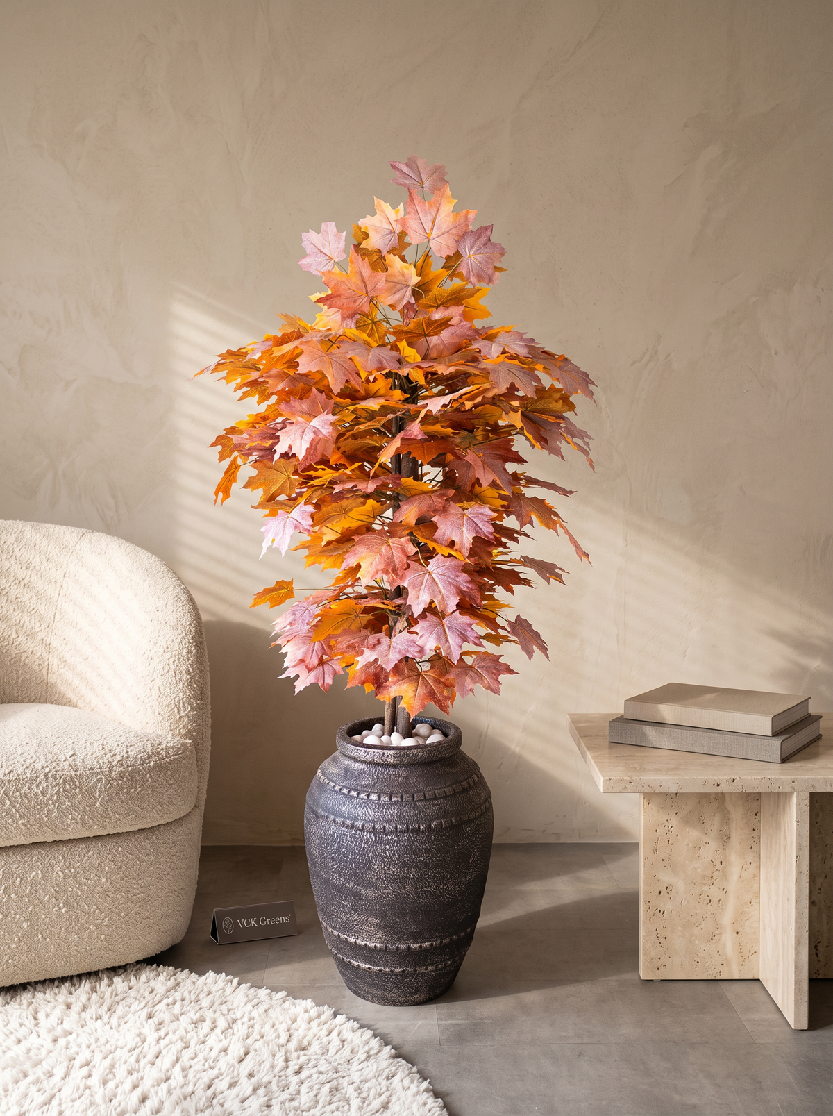 Artificial Frosted Maple Tree 4.5ft