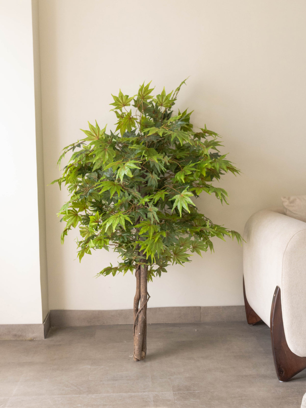 Artificial Green Maple Tree 4.5ft