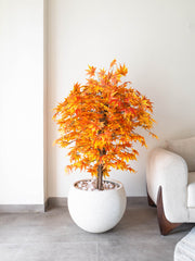 Artificial Orange Maple Tree 4.5ft