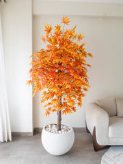 Artificial Orange Maple Tree 6.5ft