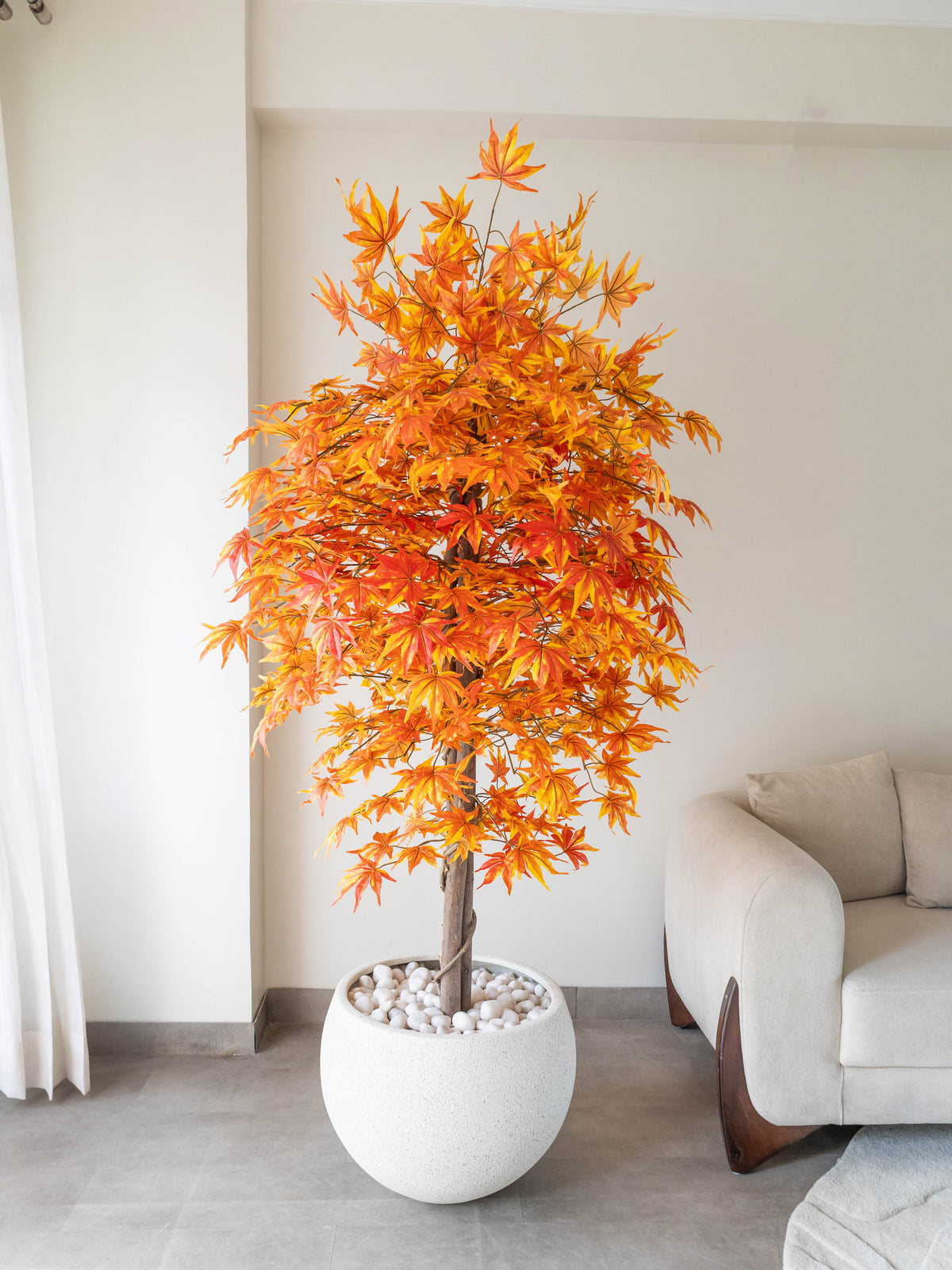 Artificial Orange Maple Tree 6.5ft
