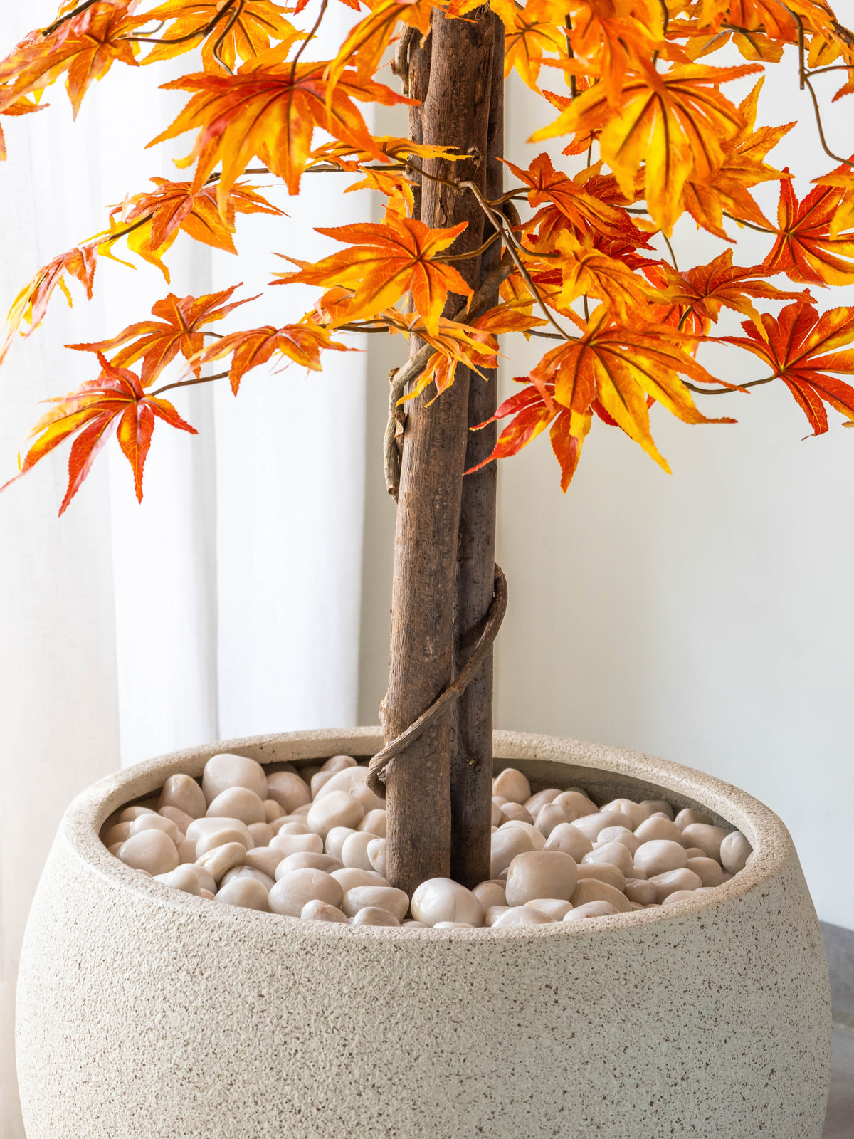 Artificial Orange Maple Tree 6.5ft