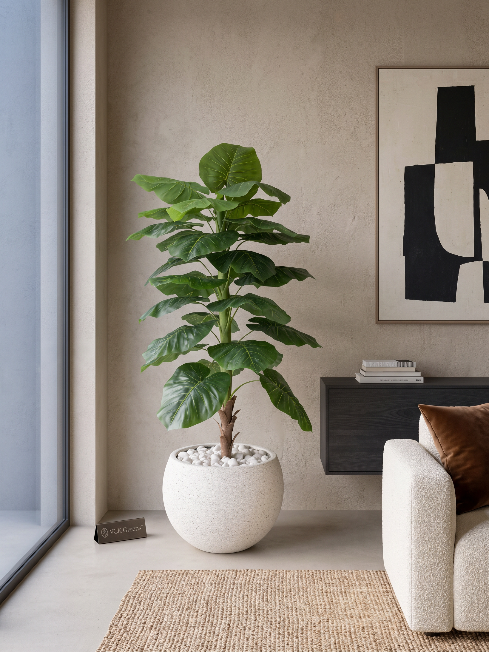 Artificial Evergreen Leaf Plant 4ft