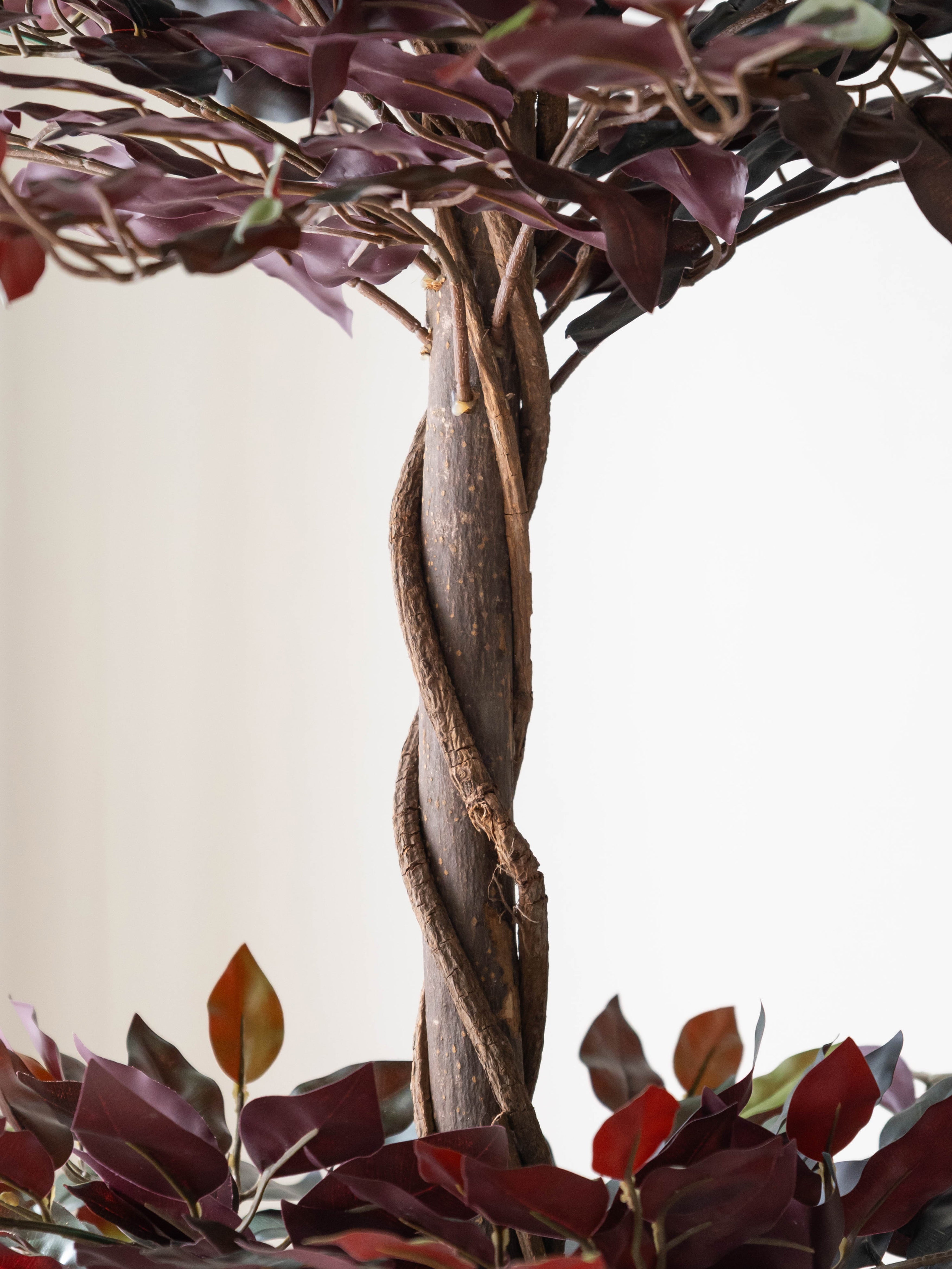 Artificial Multicolor Ficus Topiary Tree 6.5ft