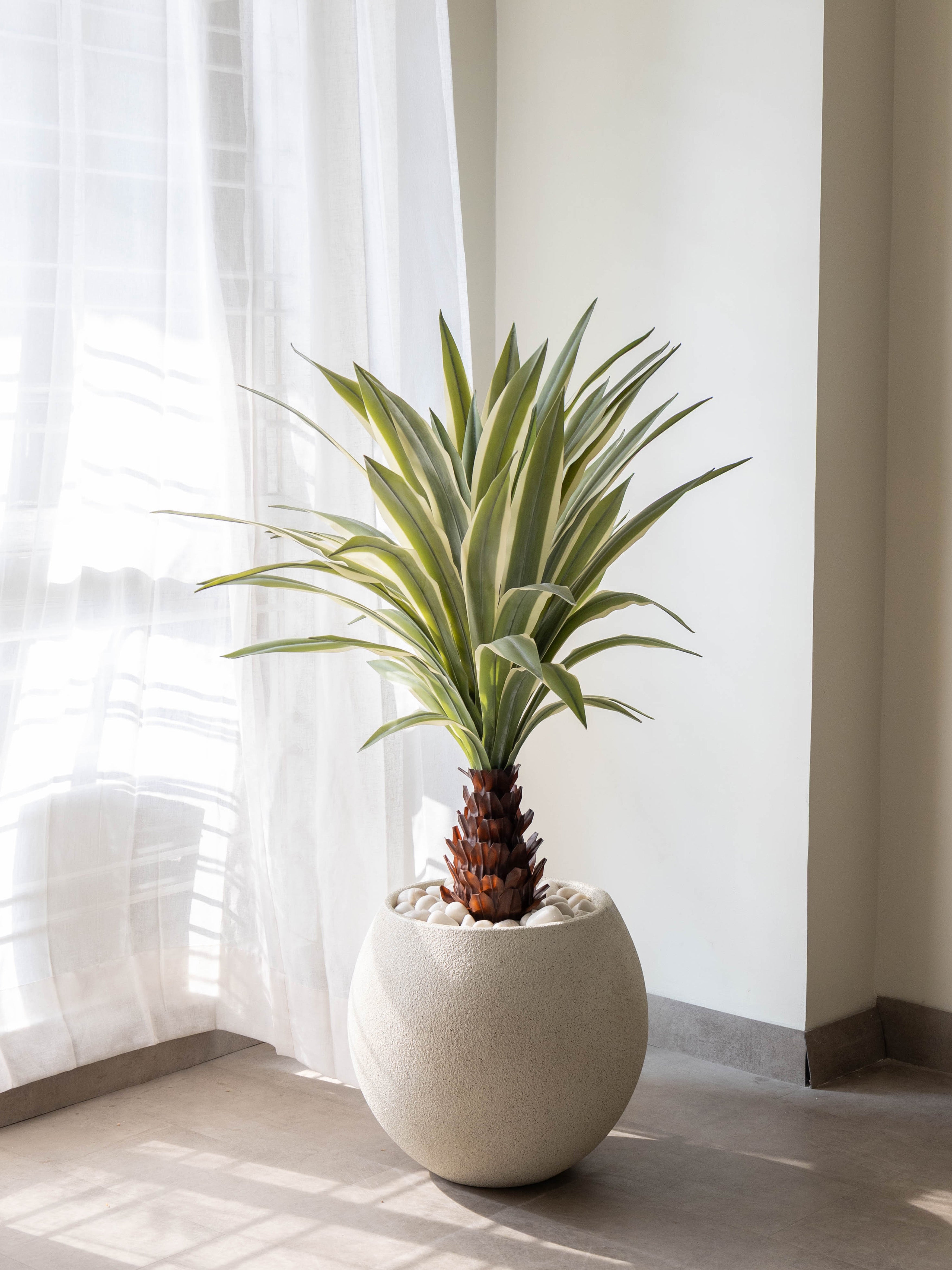 Artificial Variegated Agave Plant 3.3ft