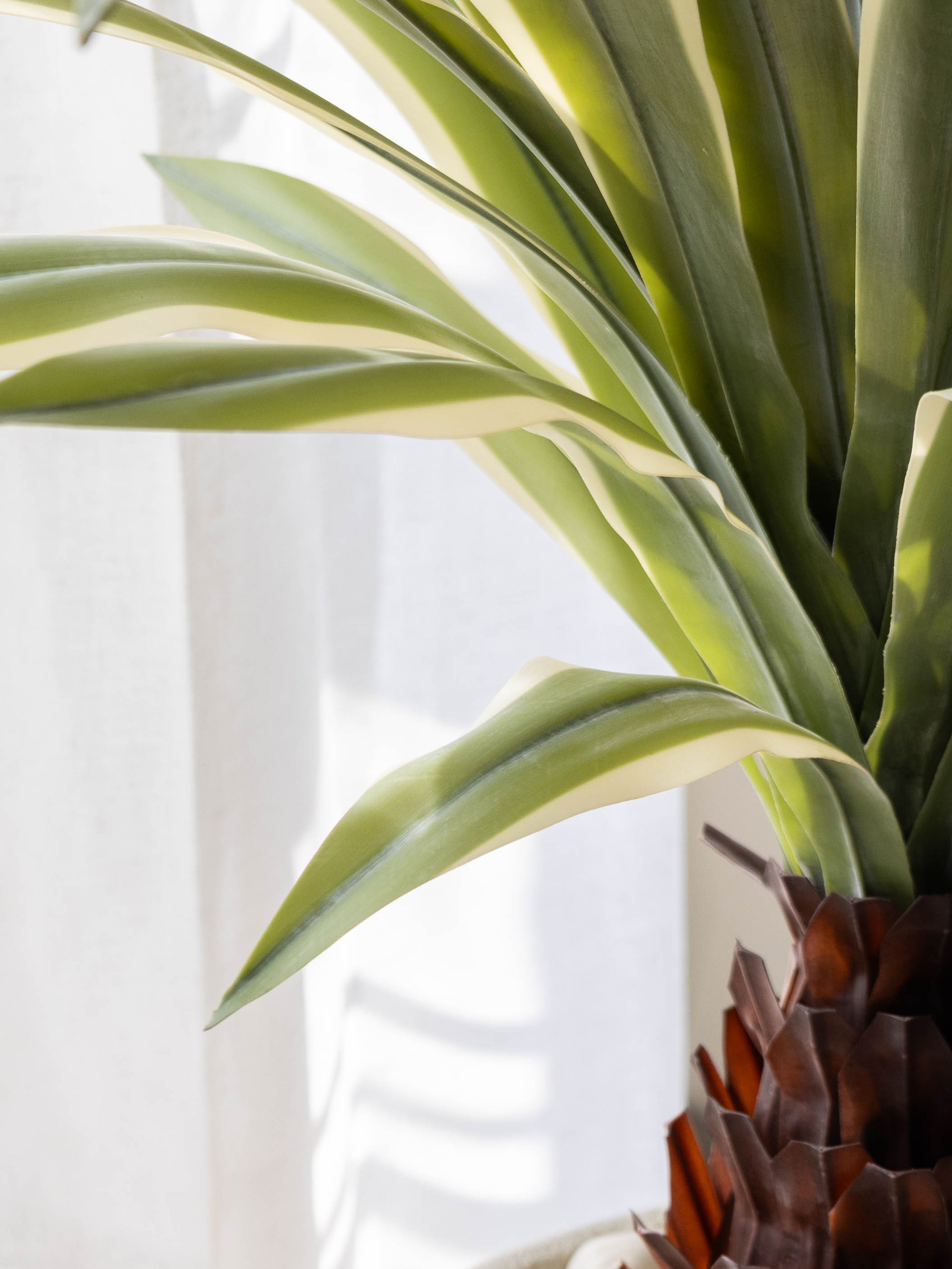 Artificial Variegated Agave Plant 3.3ft