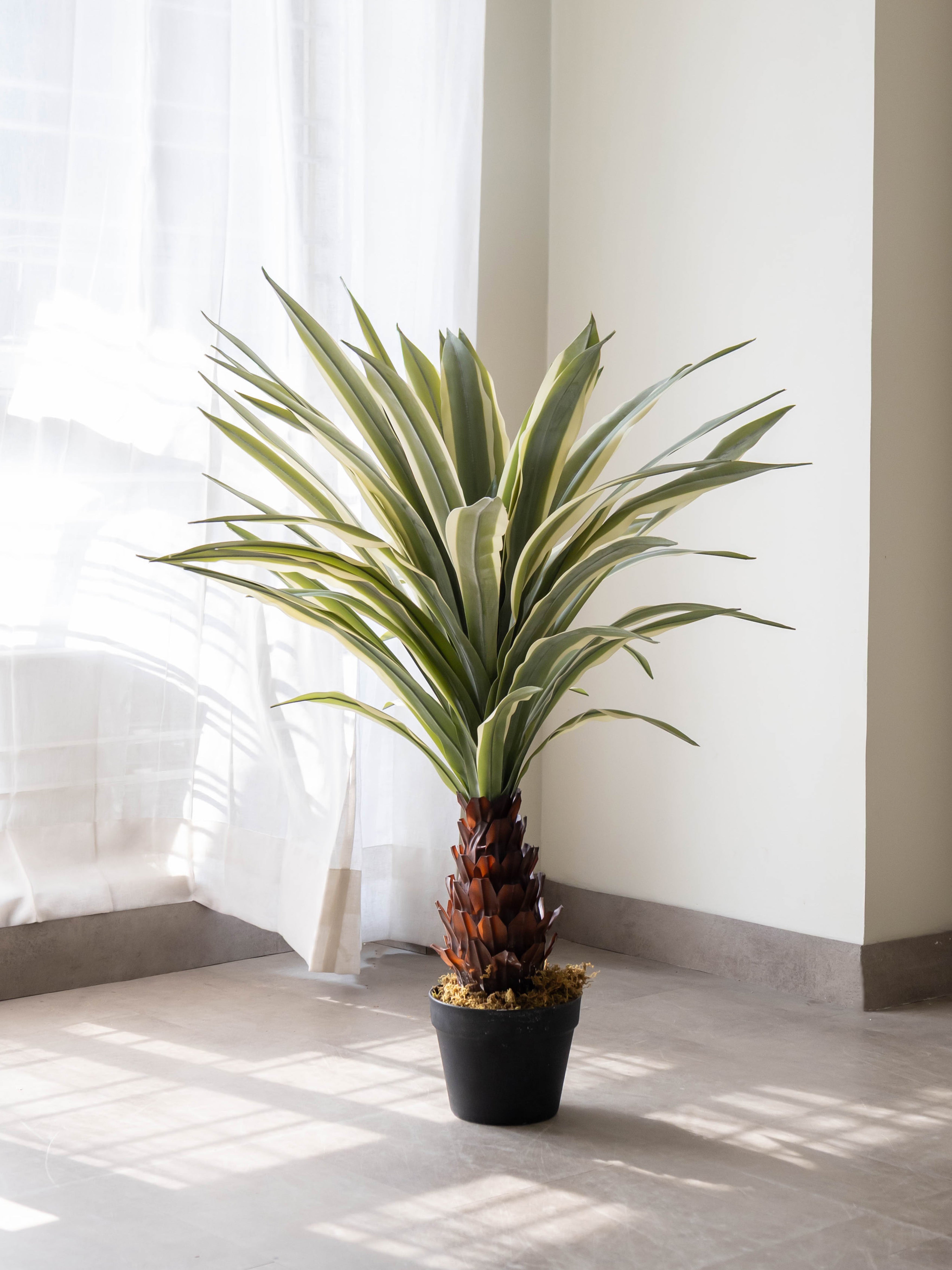 Artificial Variegated Agave Plant 3.3ft
