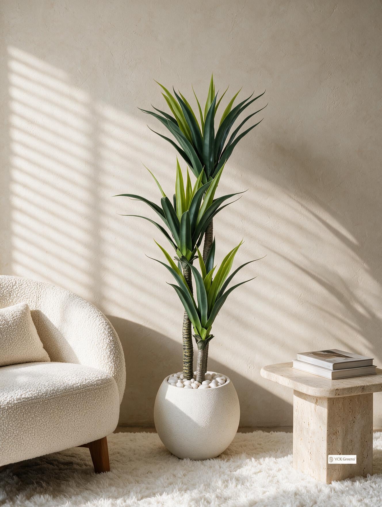 Artificial Triple Head Yucca Tree 5.7ft