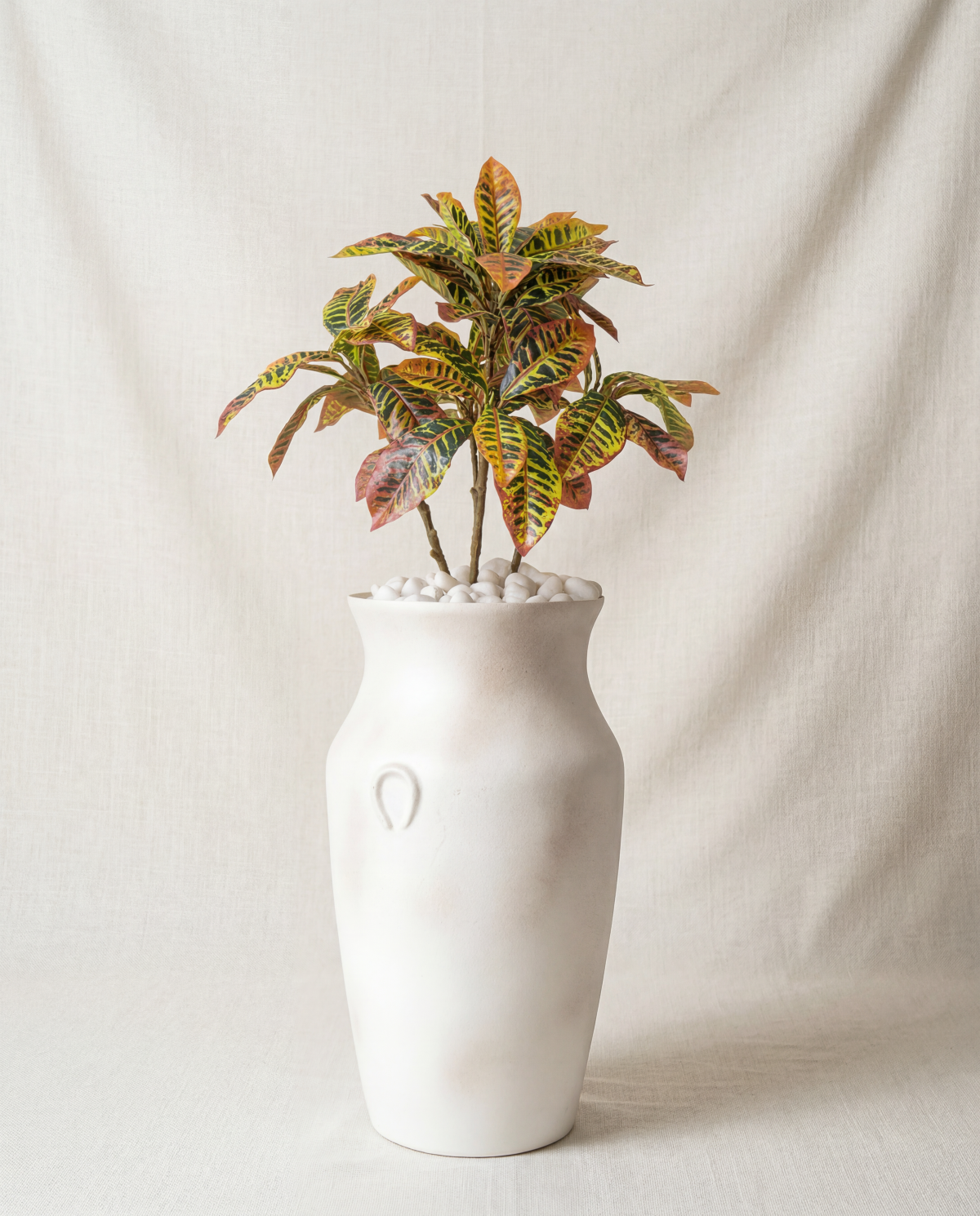 Artificial Multicolor Croton Plant 2ft