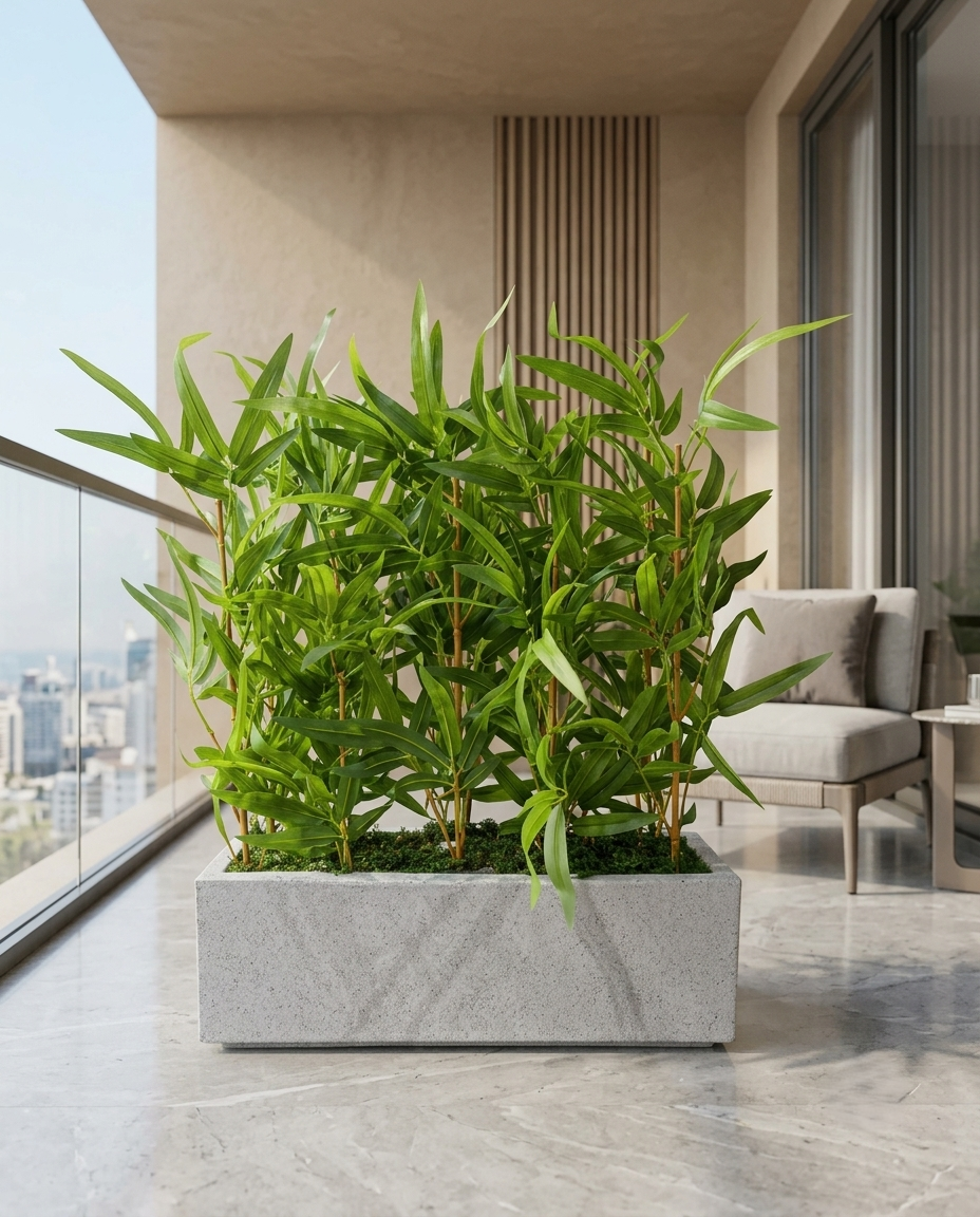 Artificial Bamboo Plant with Pot 2ft