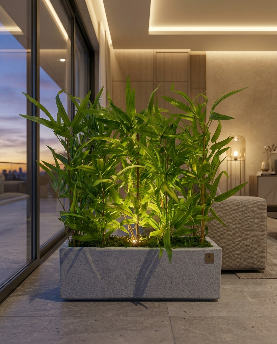 Artificial Bamboo Plant with Pot 2ft