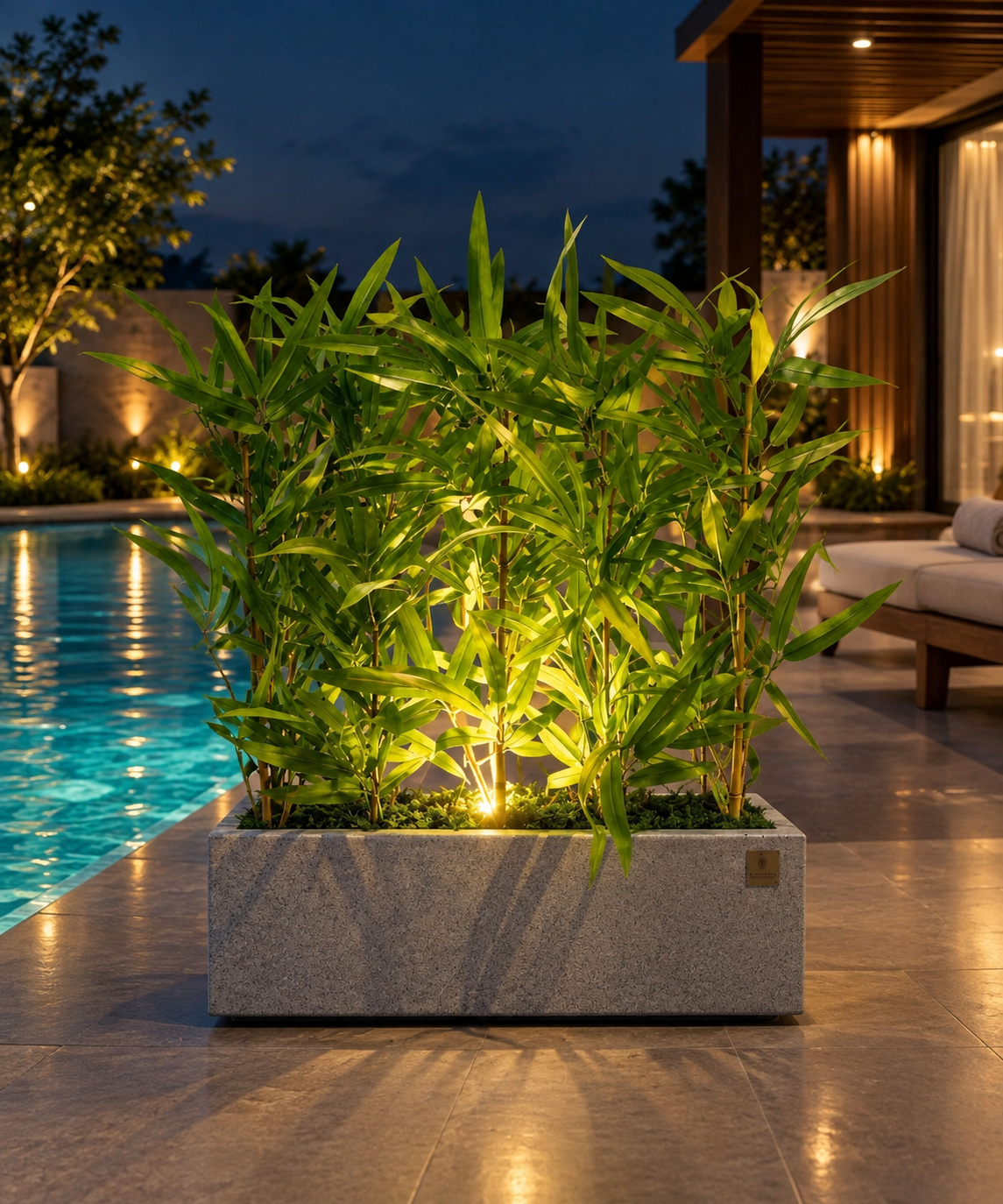 Artificial Bamboo Plant with Pot 2ft