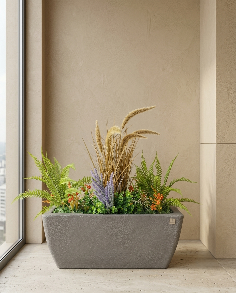 Artificial Everwild Botanical Planter