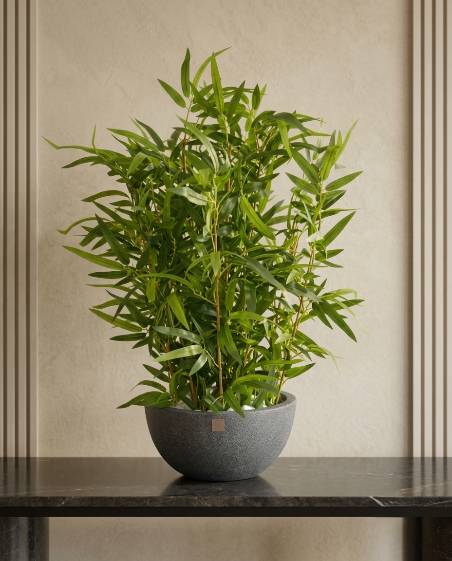 Artificial Emerald Bamboo Plant with Pot 3ft