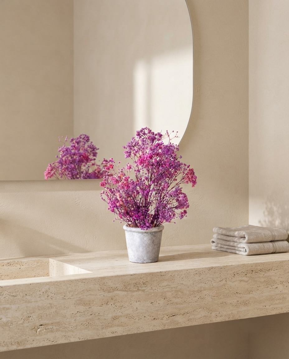 Preserved Baby’s Breath Table Top 24cm