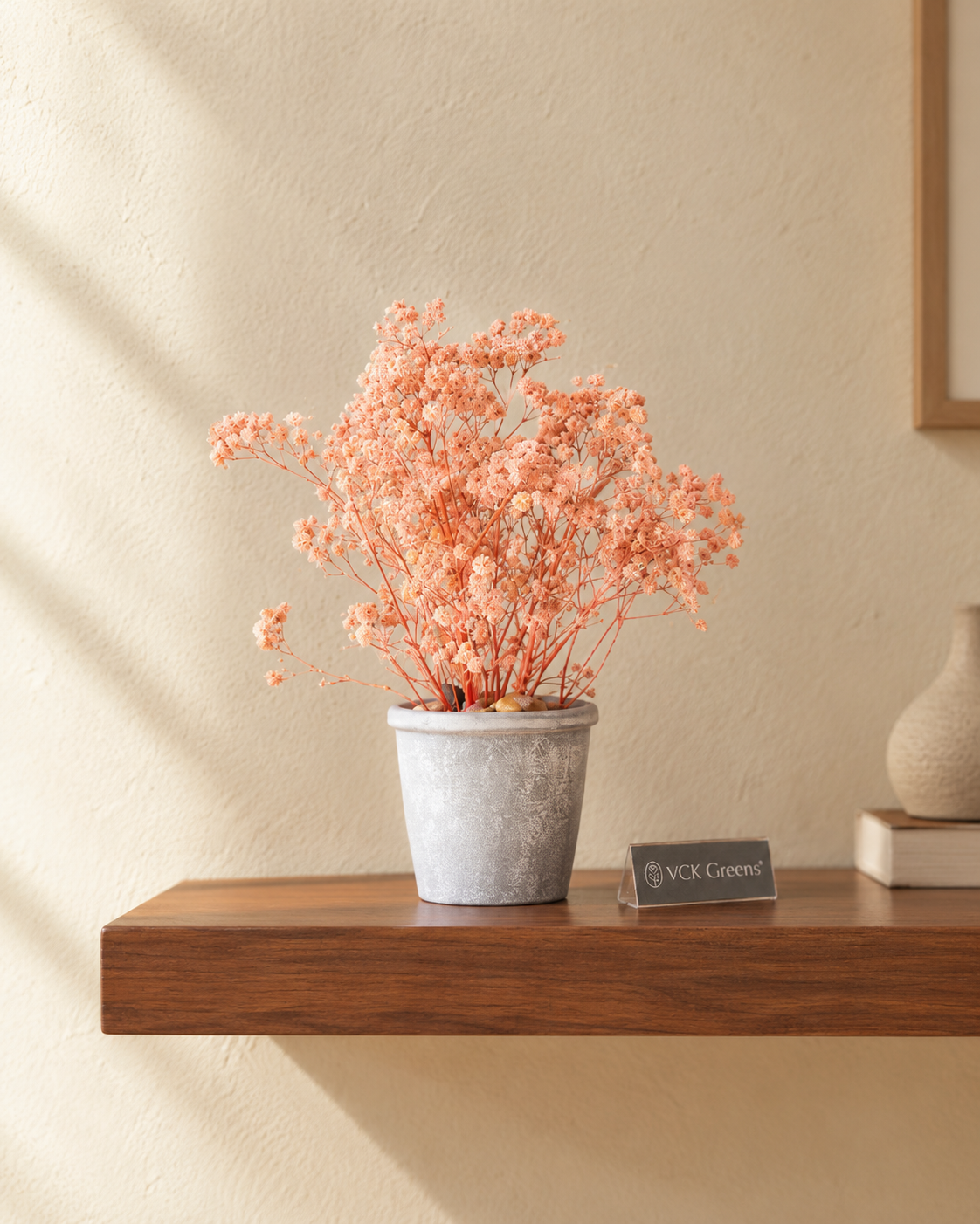 Preserved Baby’s Breath Table Top 24cm