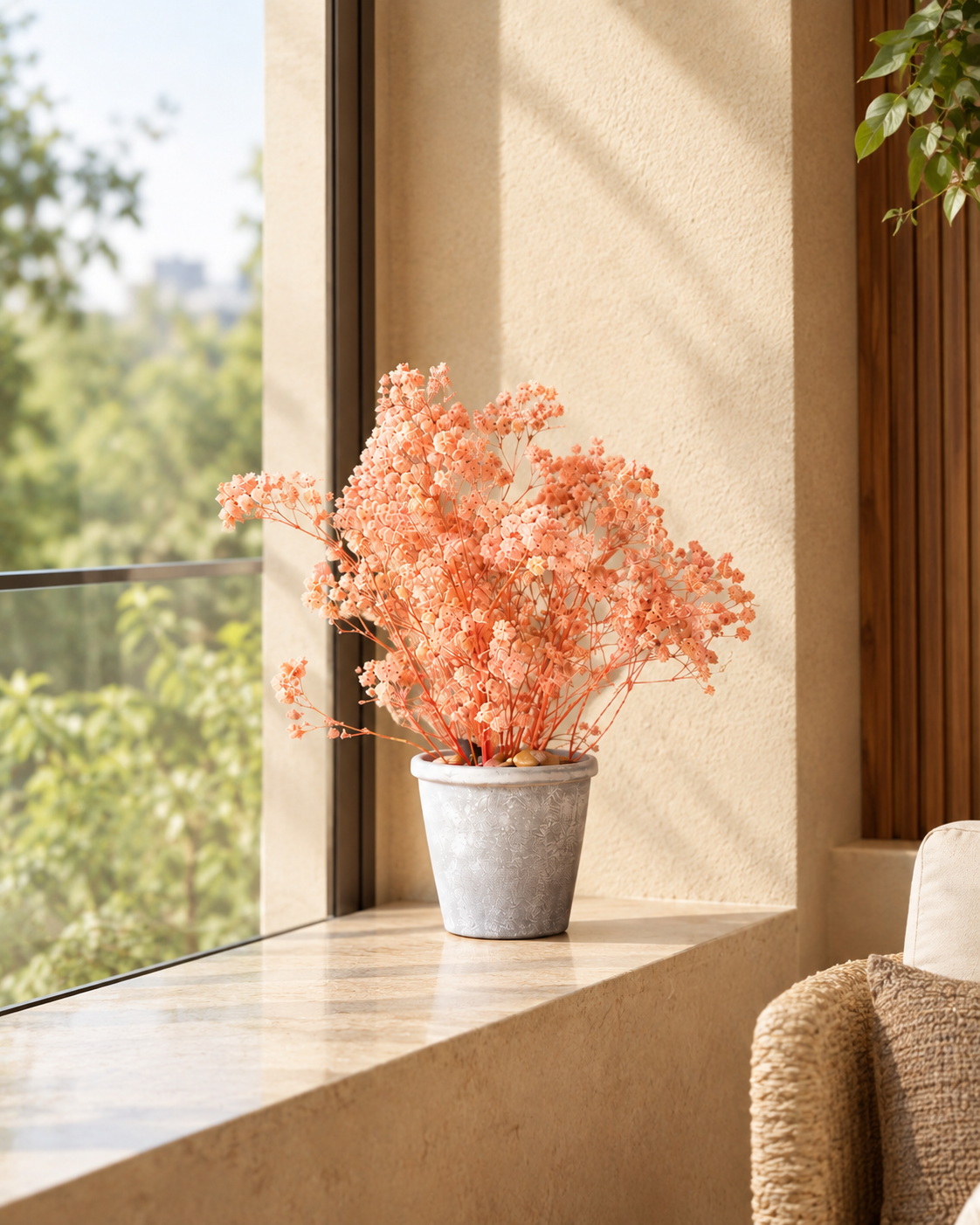 Preserved Baby’s Breath Table Top 24cm