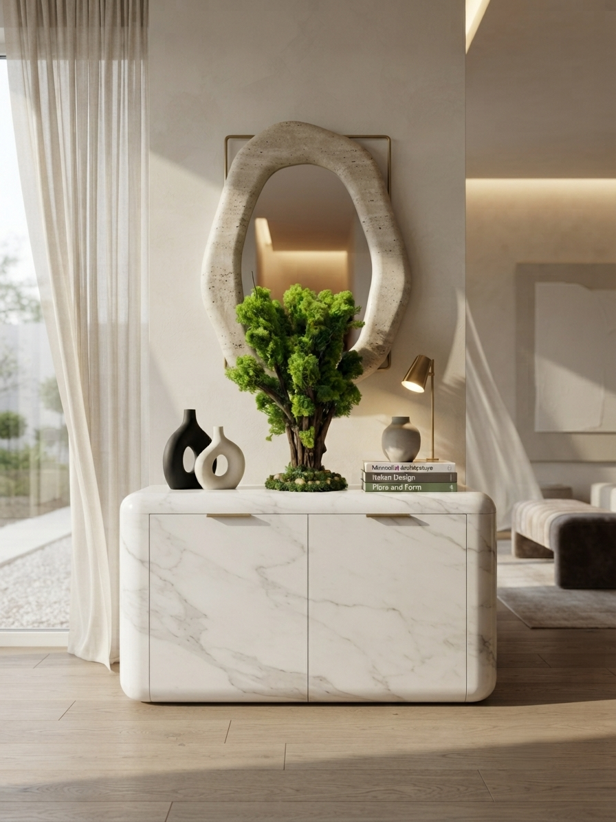Preserved Moss & Natural Wood Sculptural Bonsai