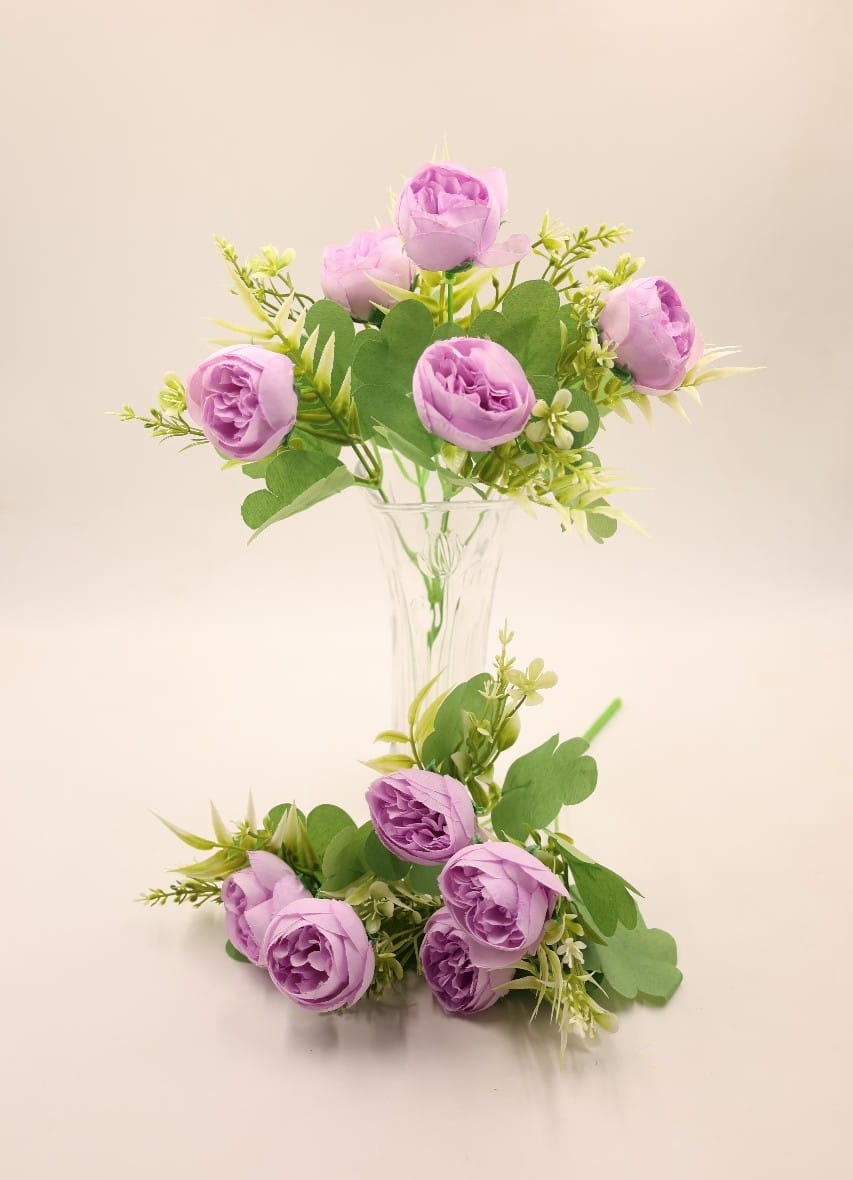 Artificial Small Peony Flower Bunches 30cm