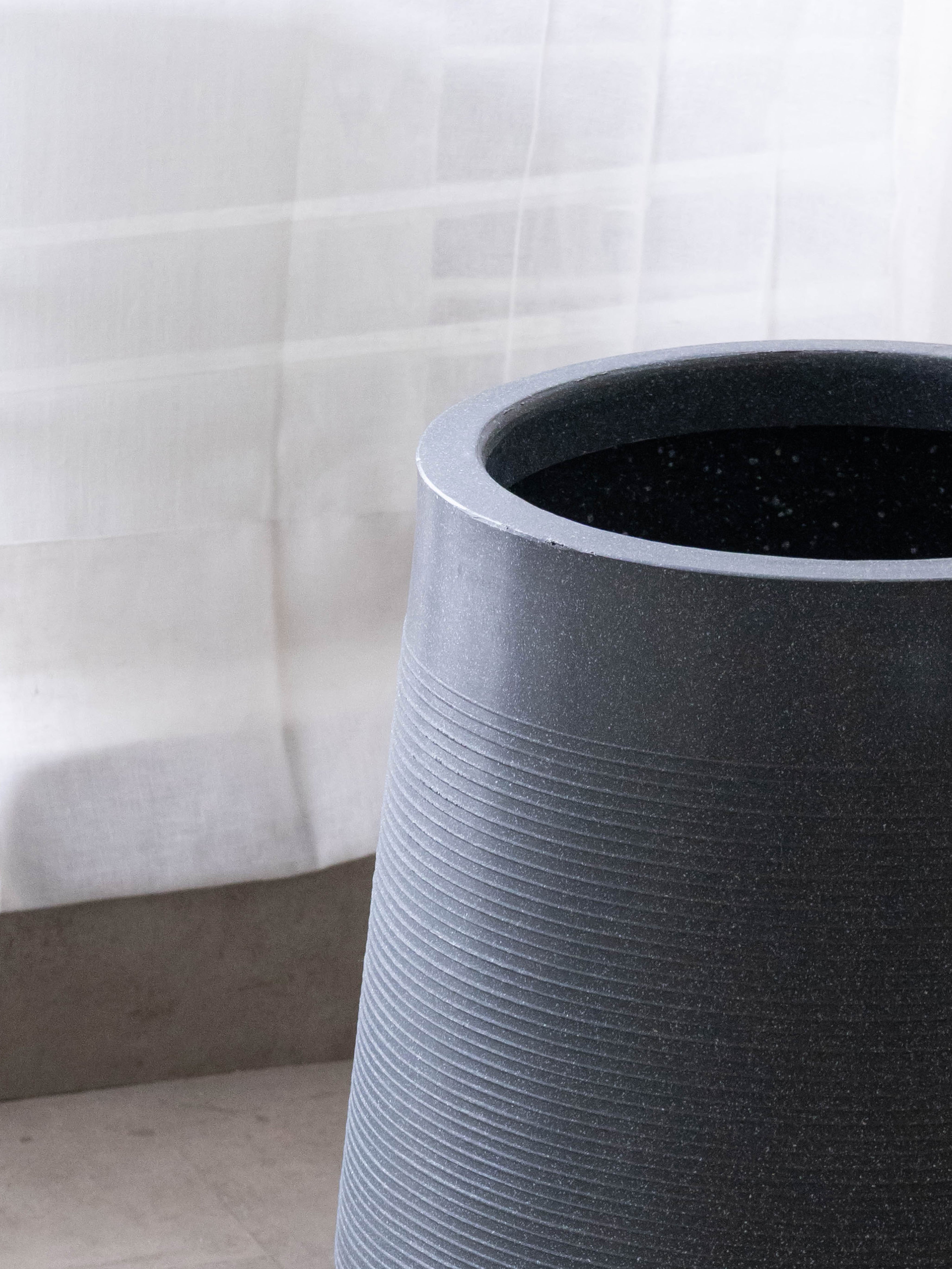 Sierra Grey Polymer Pot