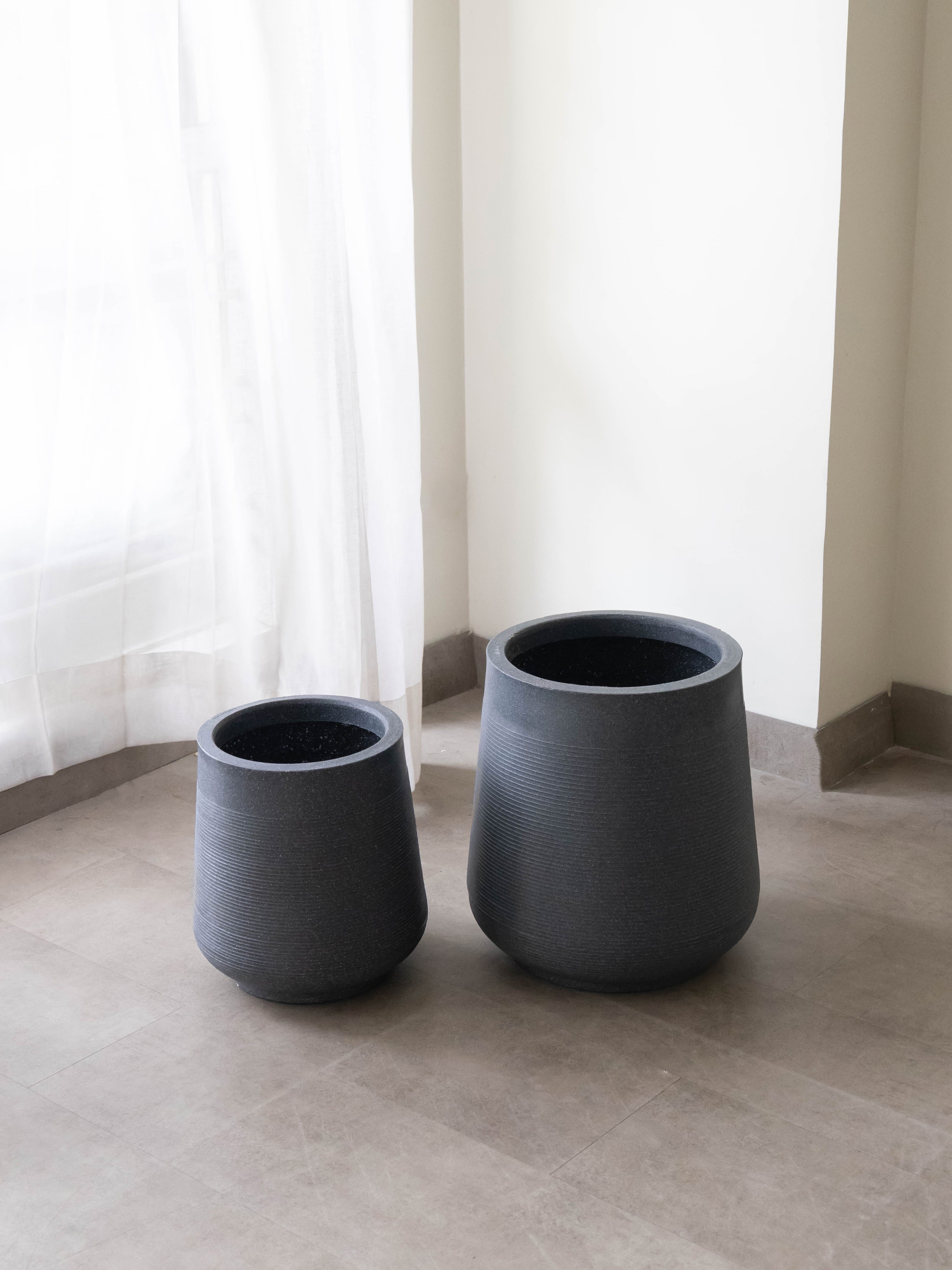 Sierra Grey Polymer Pot