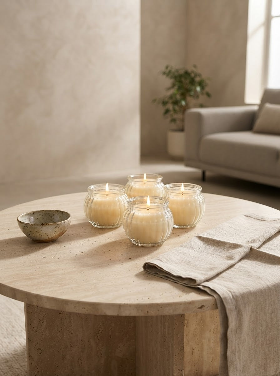 Pastel Glow Scented Candle (Set of 4)