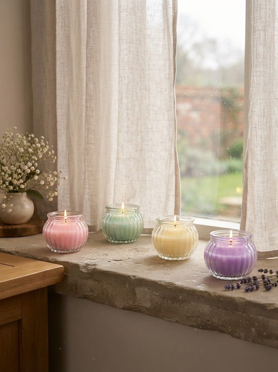 Pastel Glow Scented Candle (Set of 4)