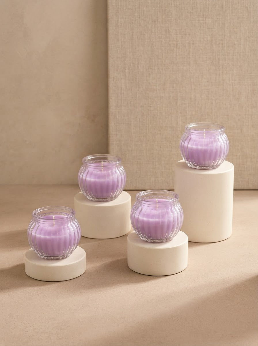 Pastel Glow Scented Candle (Set of 4)