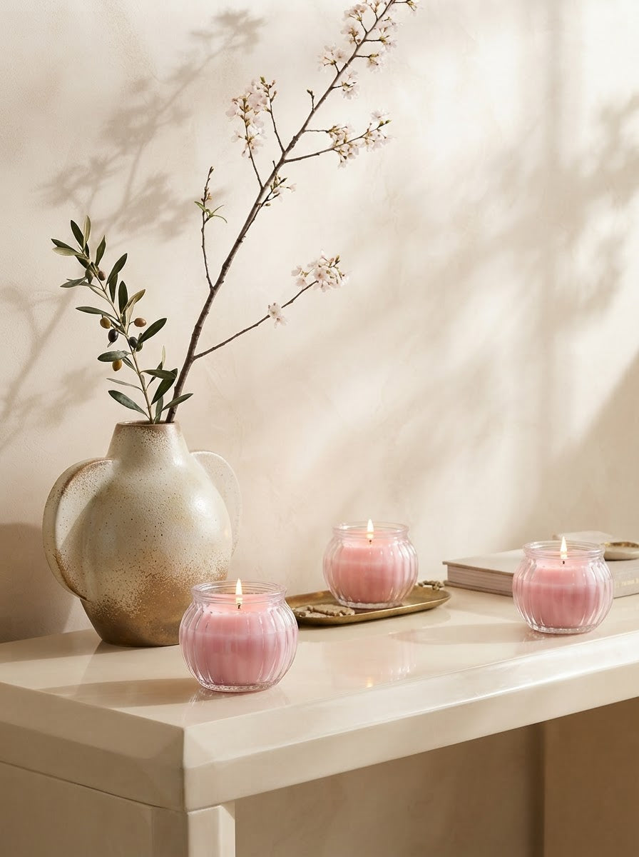 Pastel Glow Scented Candle (Set of 4)