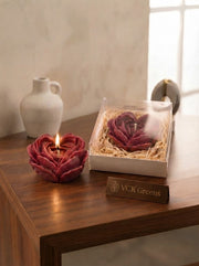 Velvet Rose Sculpted Candle